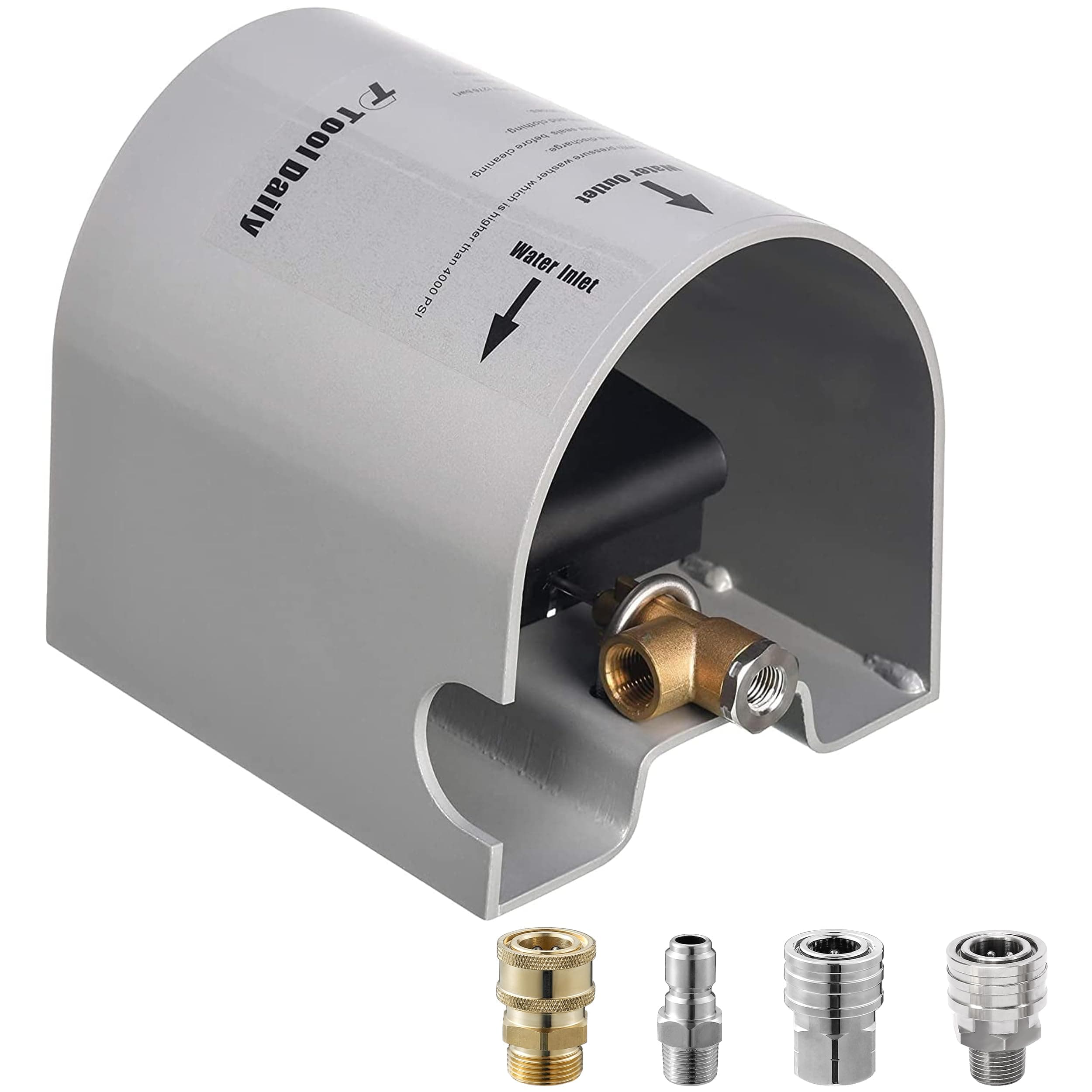 Tool Daily Pressure Washer Foot Valve for Sewer Jetter Kit, as Power Washer Ball Valve, 4000 PSI