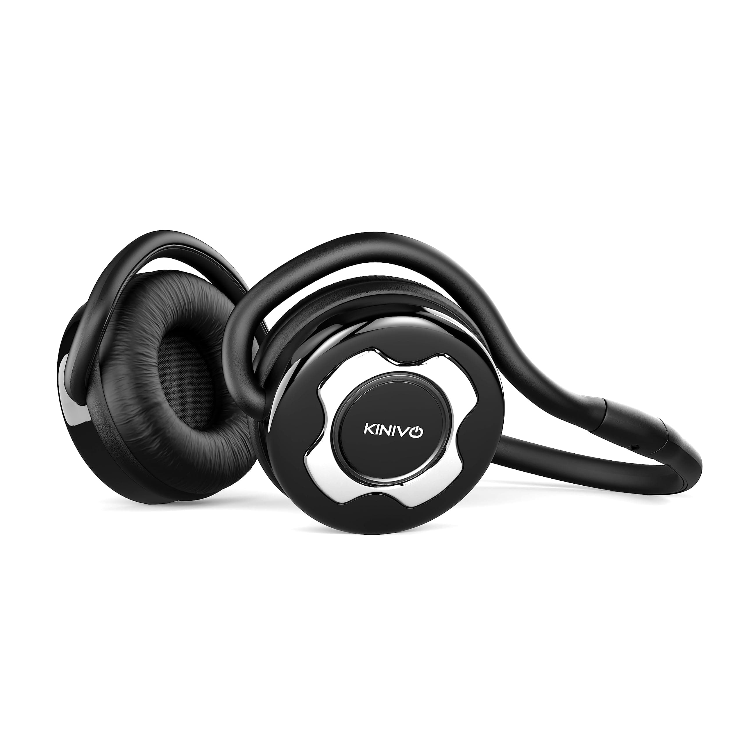 Kinivo BTH220 Bluetooth Headphones (Black, On-Ear, Wireless Music, Hands-Free Calling, Built-in Mic, Foldable, Memory Form Earpads, Travel Bag)