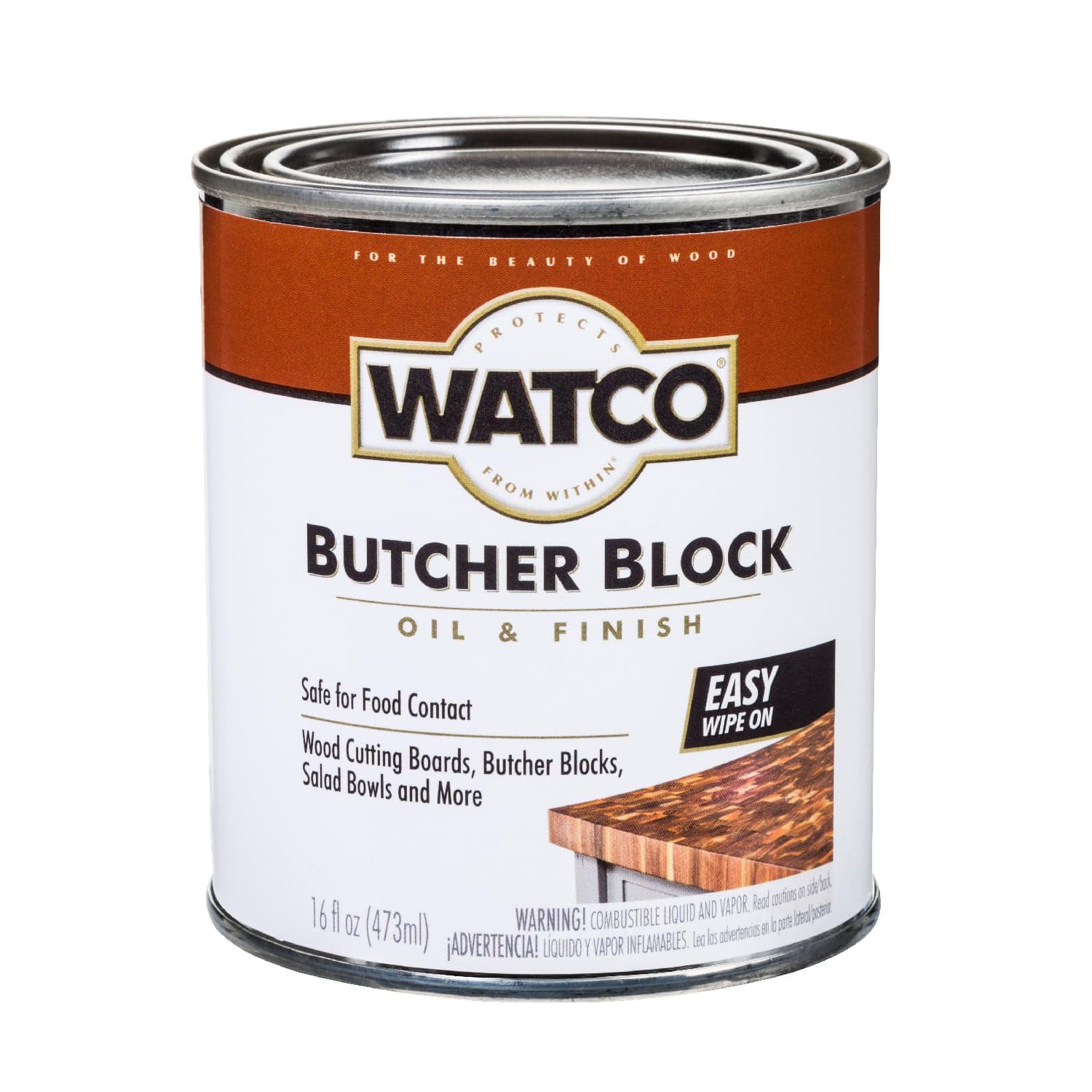 WATCO 241758 Butcher Block オイル&フィニッシュ、パイント