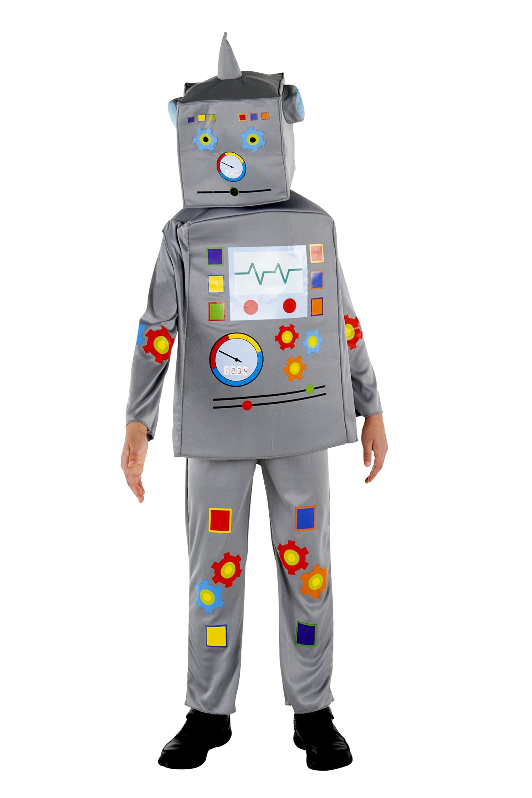 Robot Costume for Kids - Robot Jumpsuit, Tunic & Headpiece Set