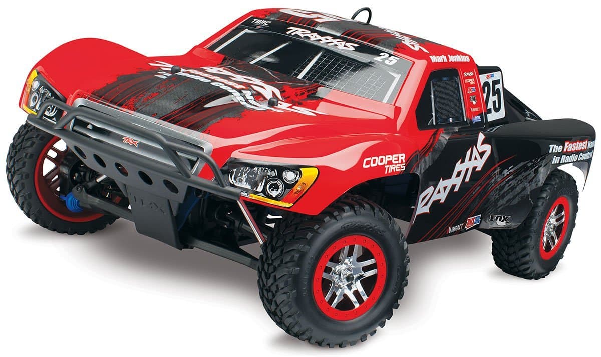 Traxxas Slayer Pro 4X4: Powered 4WD Short Course Racing Truck (1/10 Scale), Red/Black