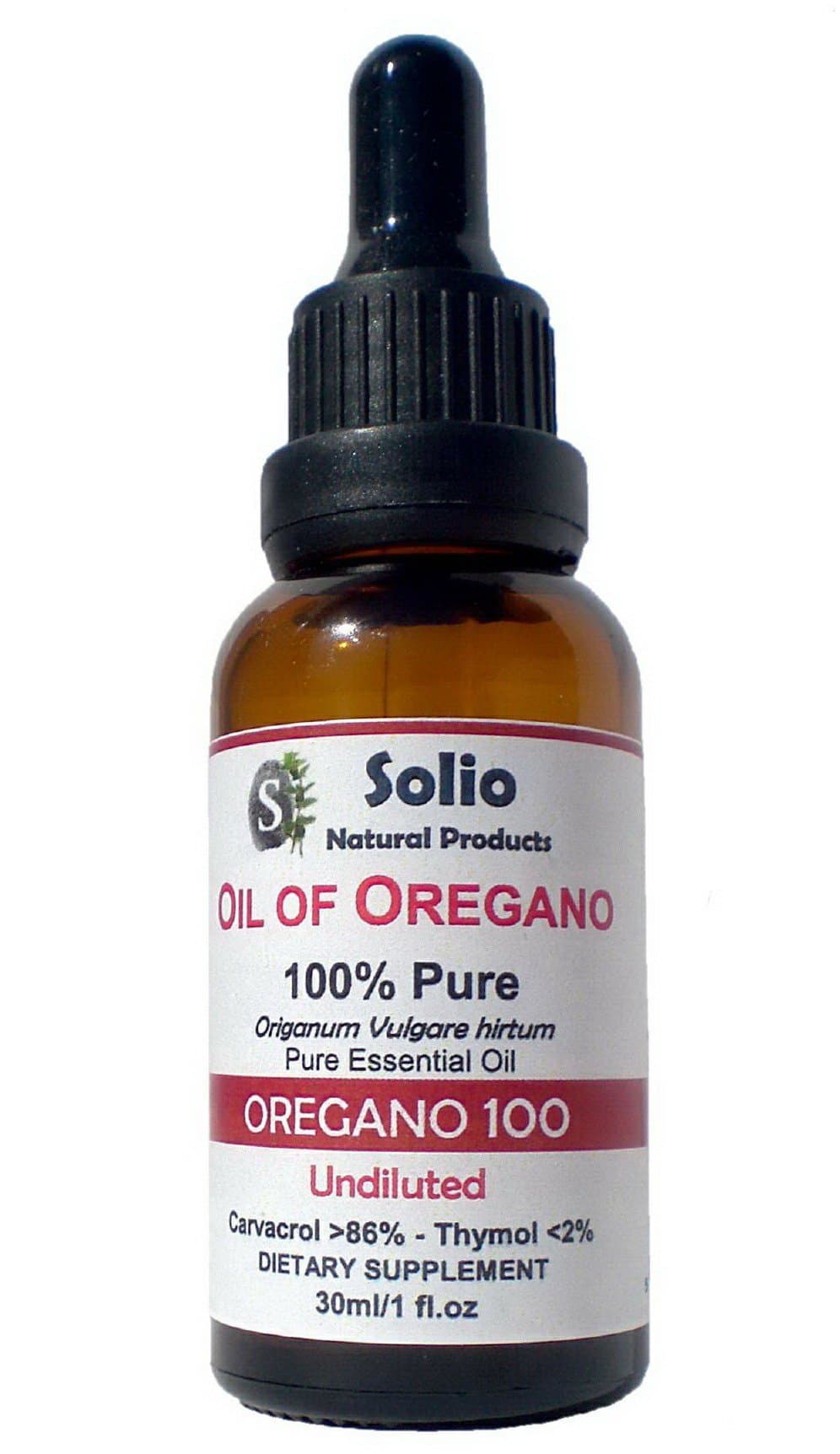 OREGANO 100. PURE 100% ESSENTIAL OREGANO OIL 30ml-1oz