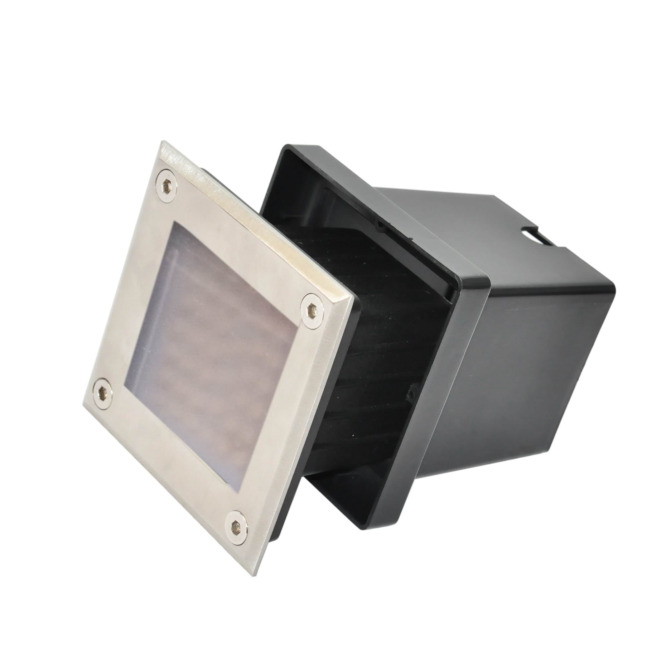 Silbo SB8314 Low Voltage 12V 4W LED Square In-ground Outdoor Landscape Waterproof Flood Light -5500K-35 Watt Equal
