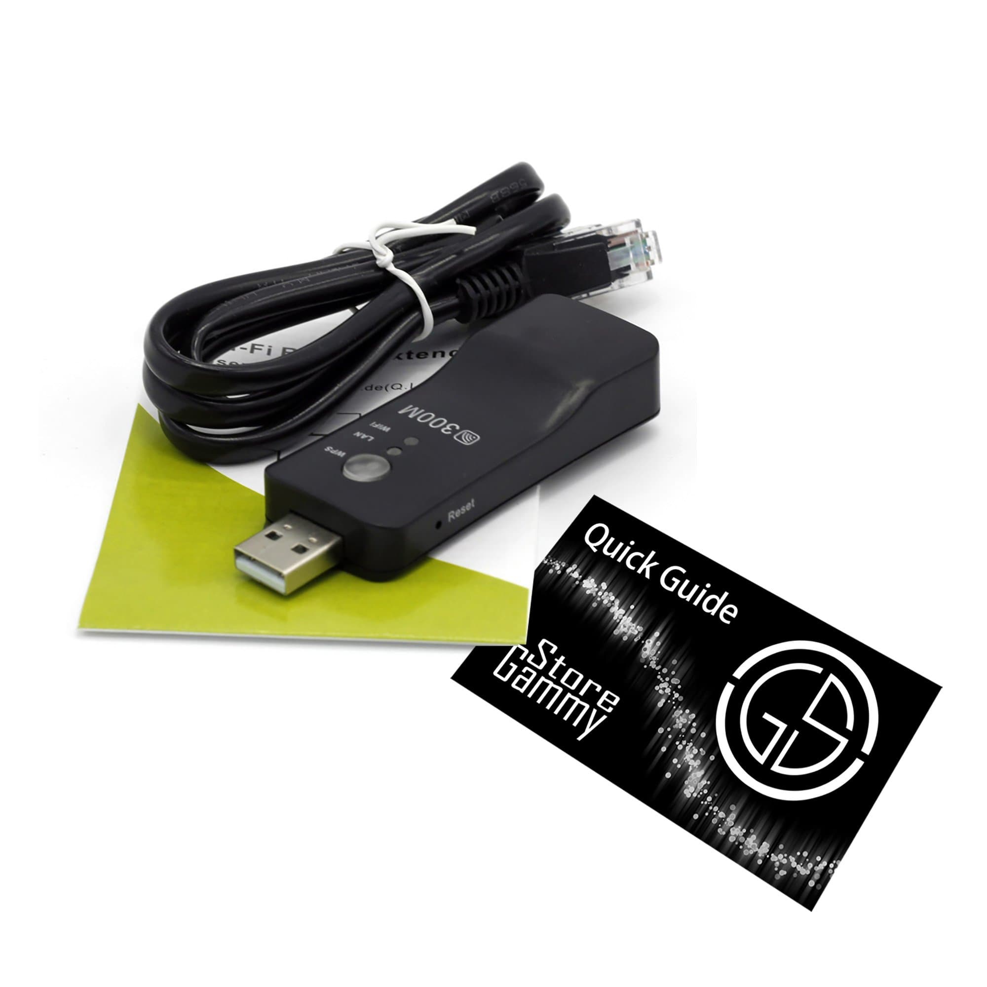 Gammy Wireless Network to LAN Adapter WiFi Bridge USB Dongle for Sony Smart TV, Budget alternative replacement for Sony UWA-BR100