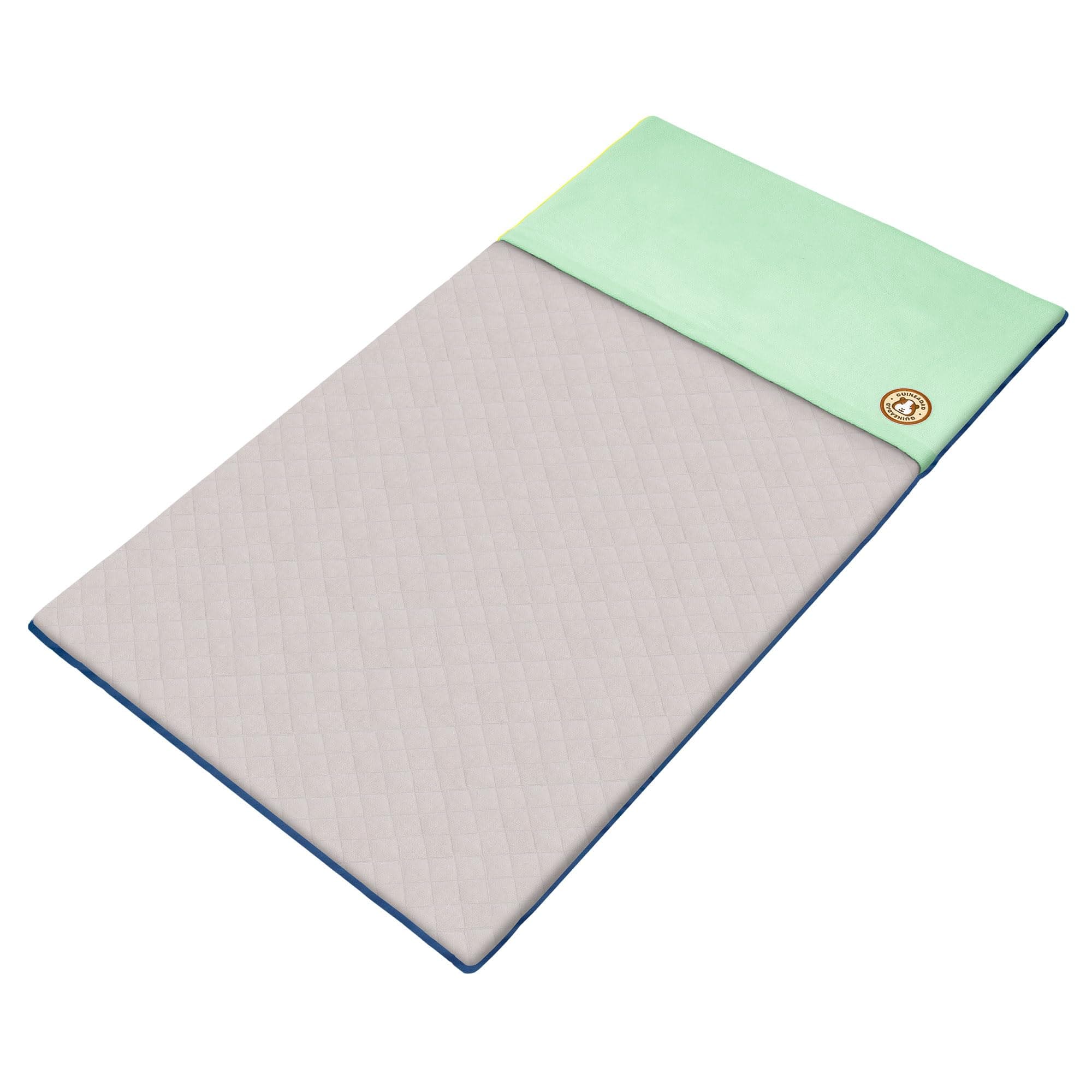 GuineaDad Original Reusable Cage Liner – Sea Green Fleece Bedding with Burrowing Pocket – Extra Absorbent Core & Waterproof Bottom – Fits C&C 2x4 Guinea Pig Cages – Small Animal Supplies