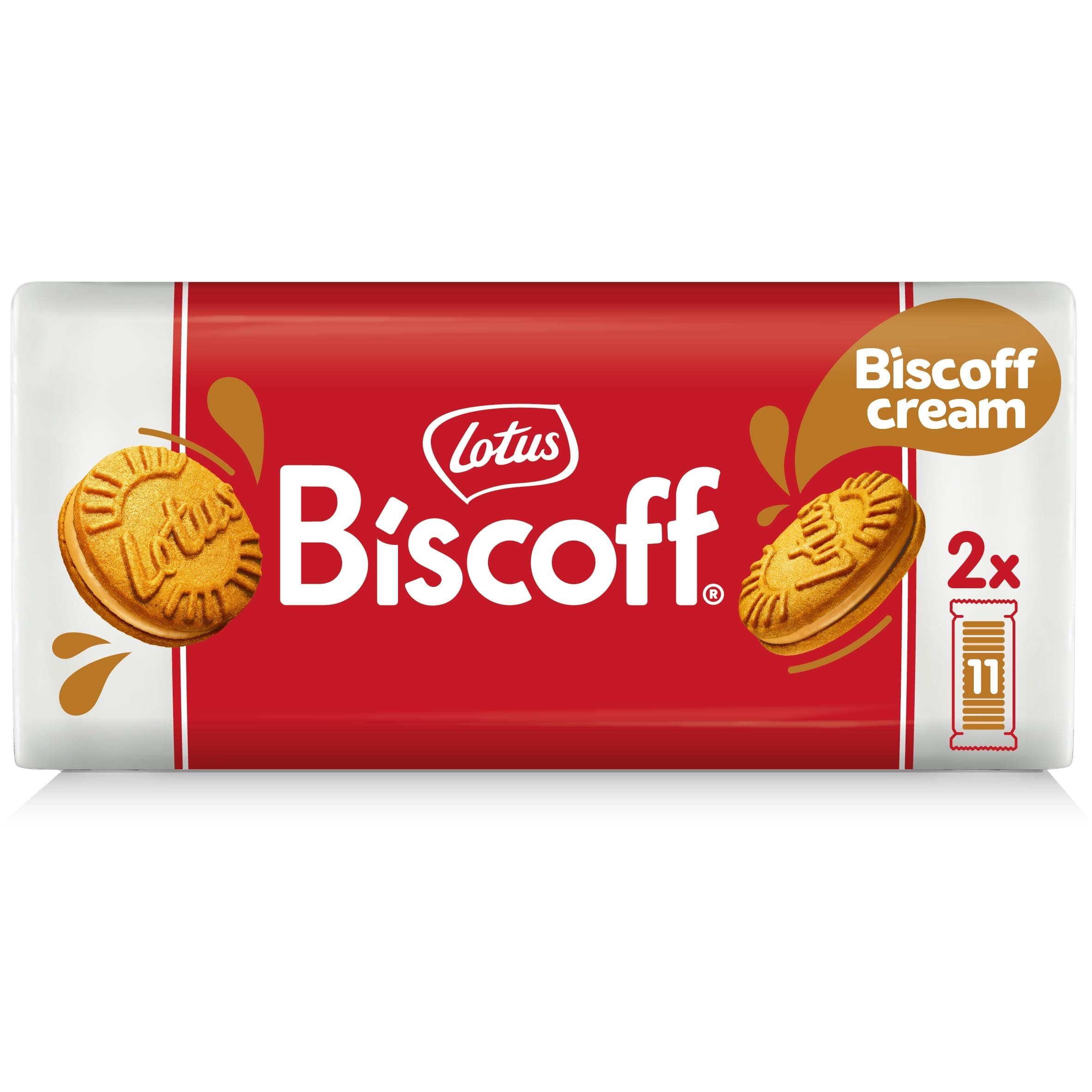 Lotus Biscoff Sandwich Cookies, Biscoff Cream, 22 Cookies per pack, 7.76 Ounce