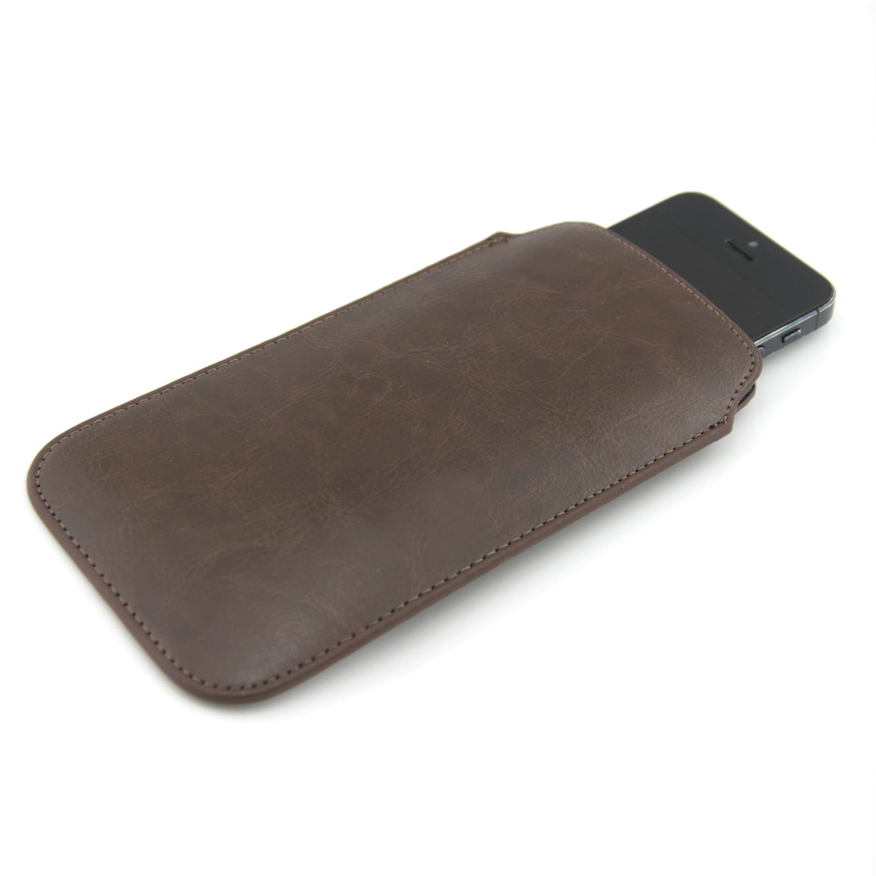 kaiova® - Universal 5.5 Inch - 16.5x9.3cm - Premium Mobile Phone Case cover Case - brown PU leather