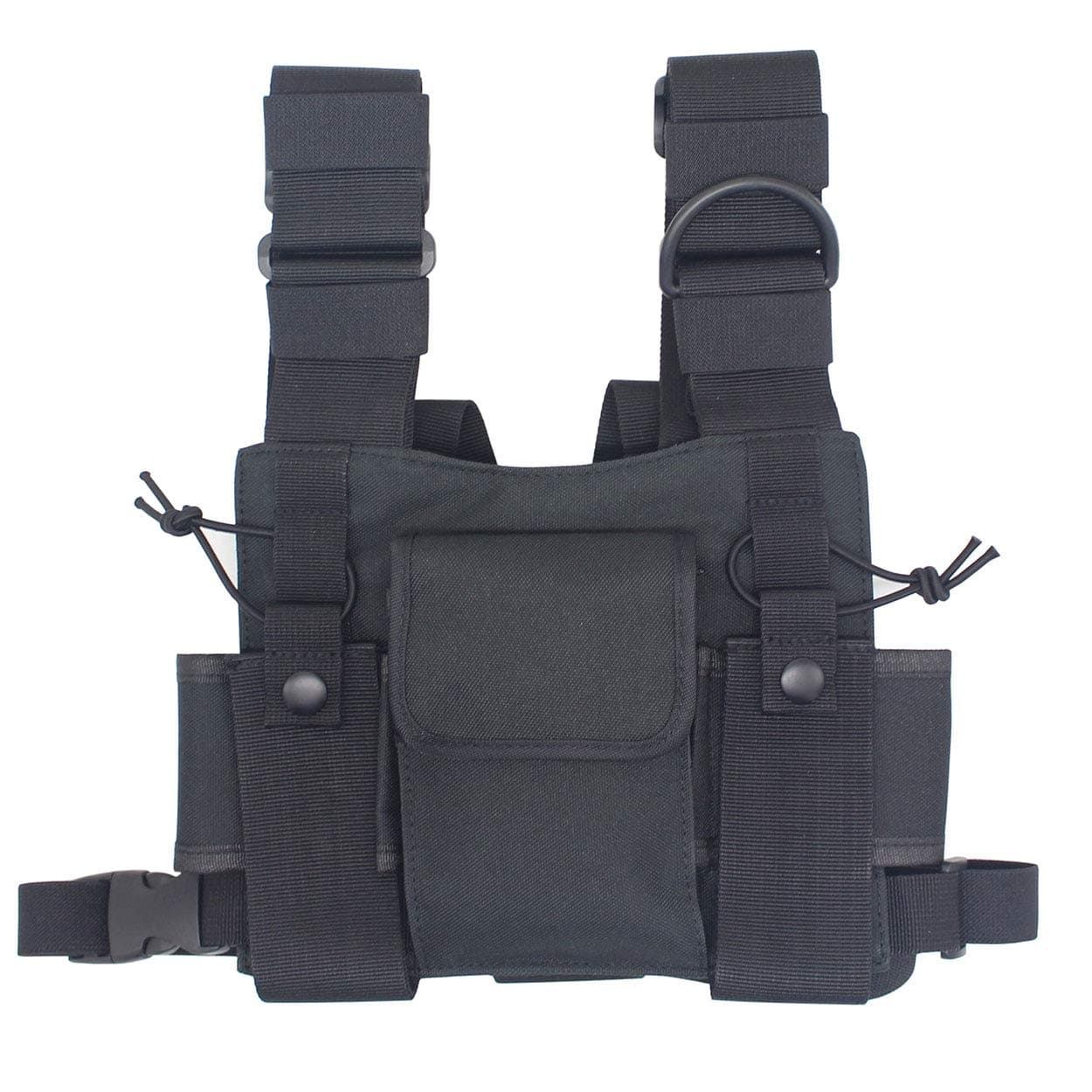 Karier Radio Chest Harness Bag Chest Front Pocket Pack Holster for Two Way Radio Walkie Talkie