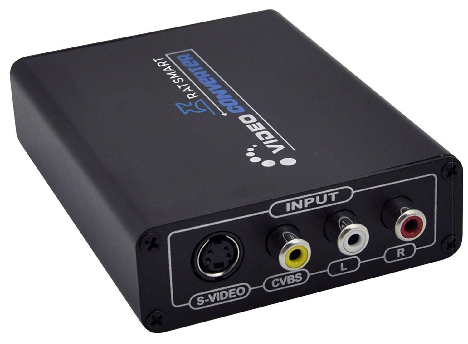 3RCA AV CVBS Composite and S-Video R/L Audio to HDMI Converter Adapter by RatSmart. Upscaler Support 720P and 1080P with 3RCA S-Video Cable for NES SNES PS2 Nintendo 64 Sega Genesis