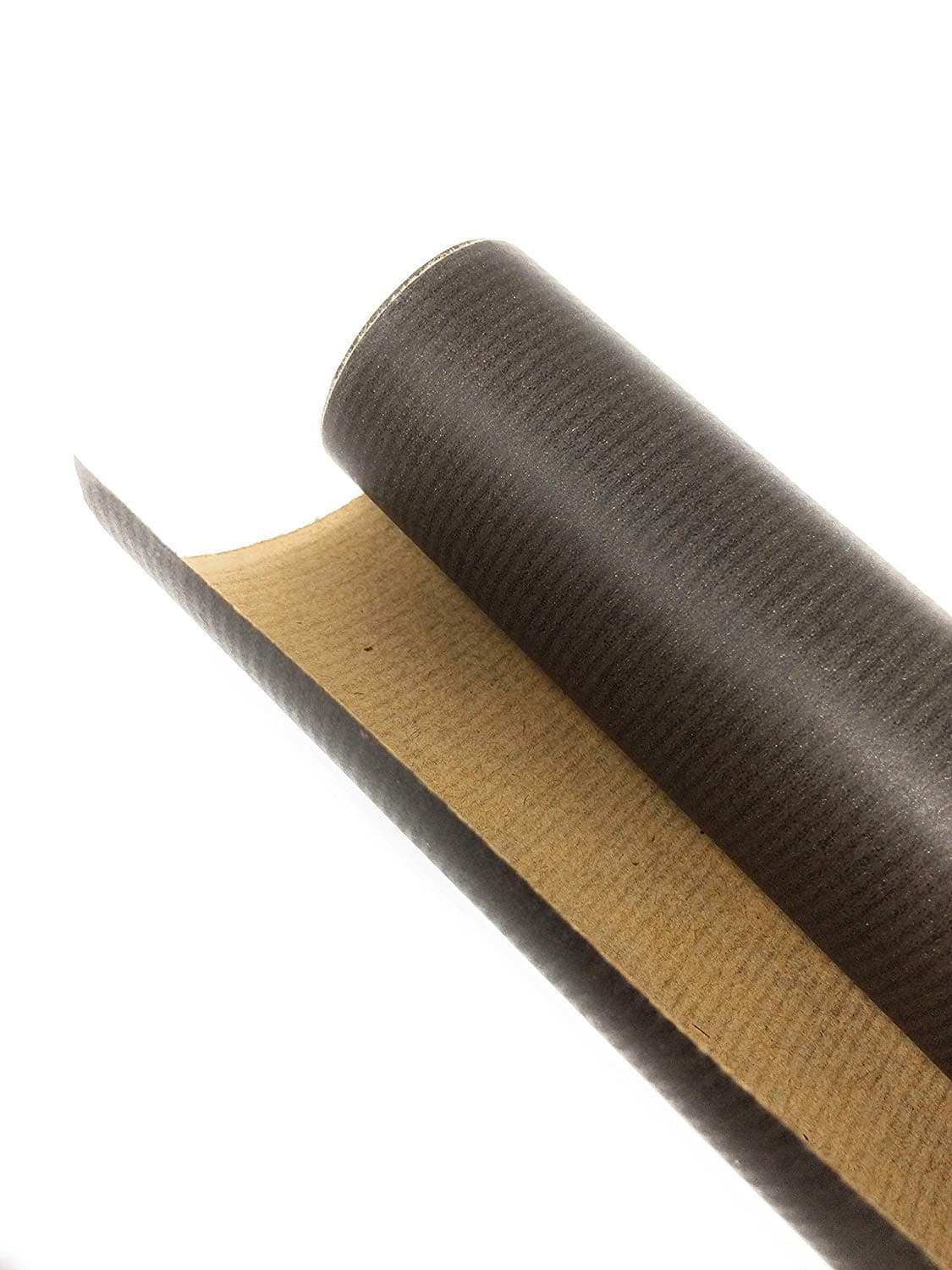 Black Kraft No. 2 • 100% Recycled Plain Black Kraft Wrapping Paper • Half Size 45cm x 4.5M Roll
