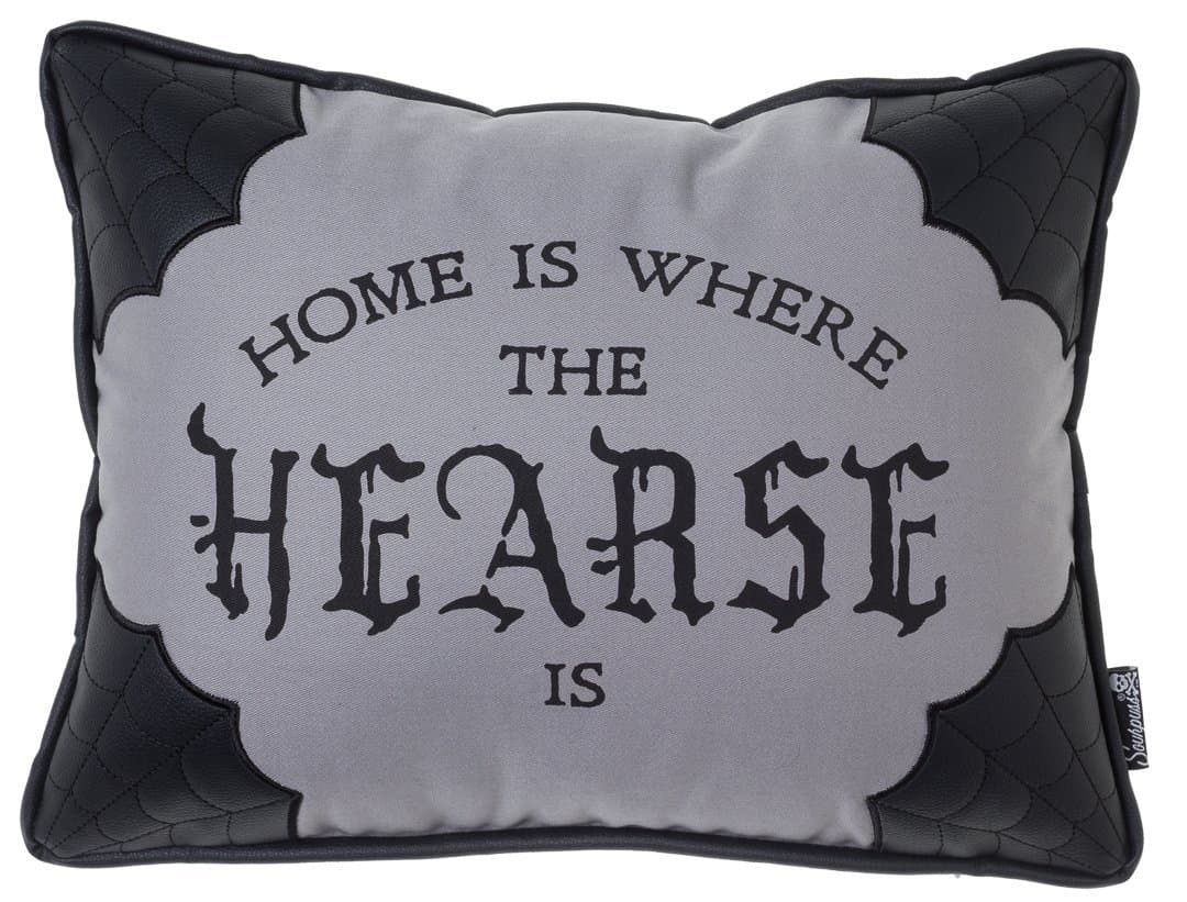 Sourpuss Hearse Canvas Pillow