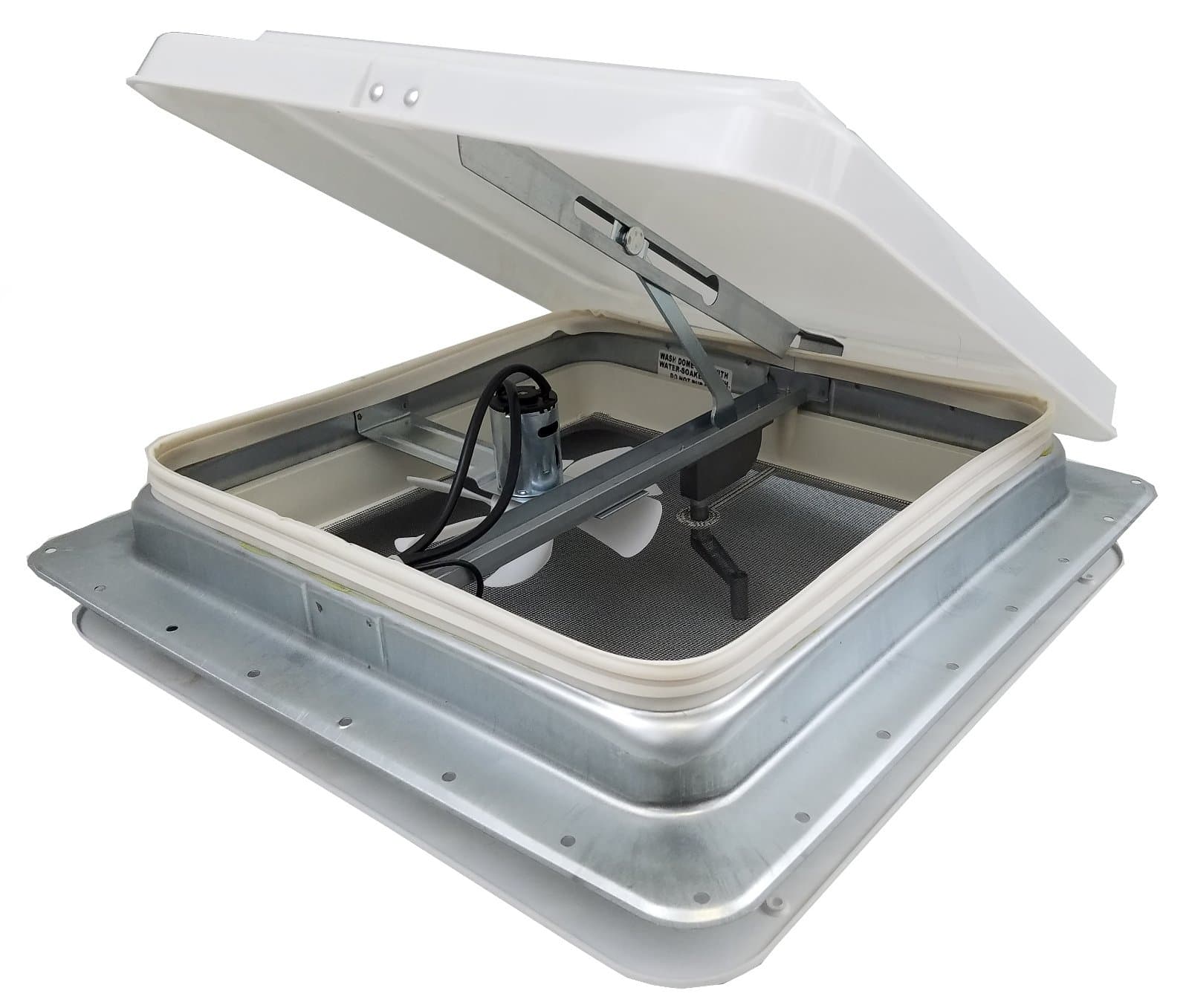 HENG’S INDUSTRIES 14" RV CAMPER TRAILER UNIVERSAL WHITE ROOF VENT 12V FAN 71112A