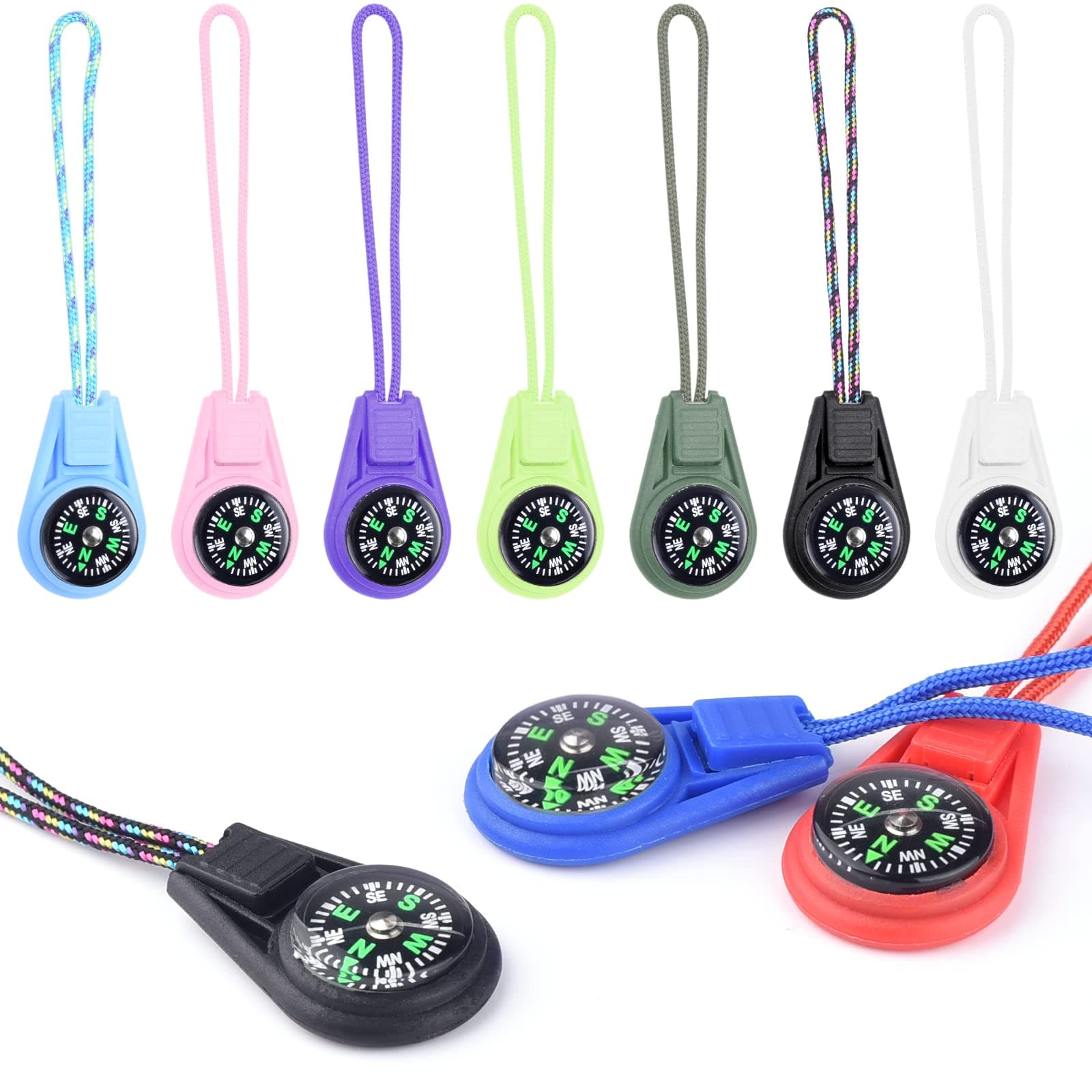 Mini Compass for Kids Compass Keychain,Button Compass Bulk kit,Paracord Hiking Survival Small Compasses,Kids Scout Compass.