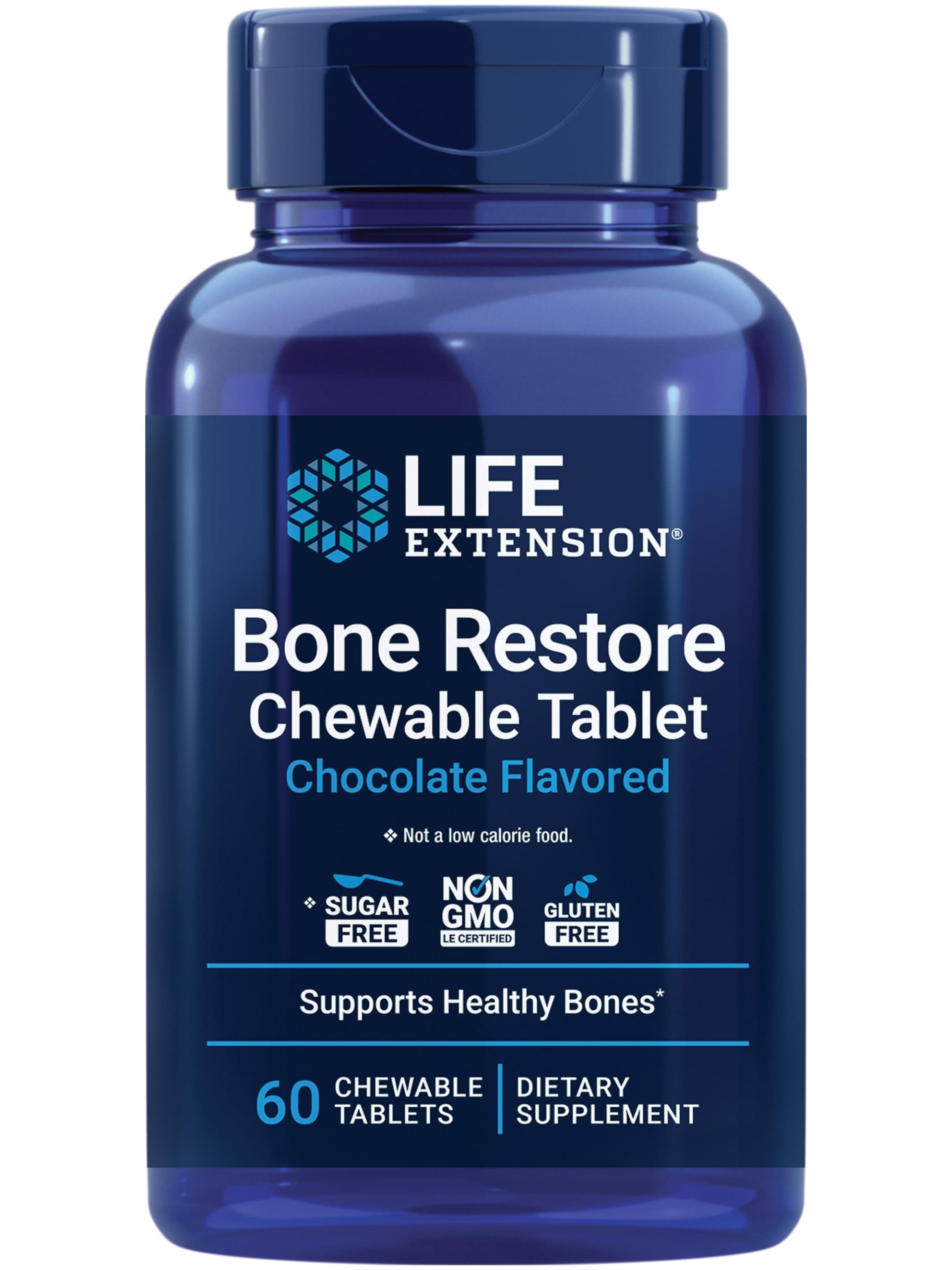 Life Extension Bone Restore, Chocolate, 60 Chewable Tablets, 250 g