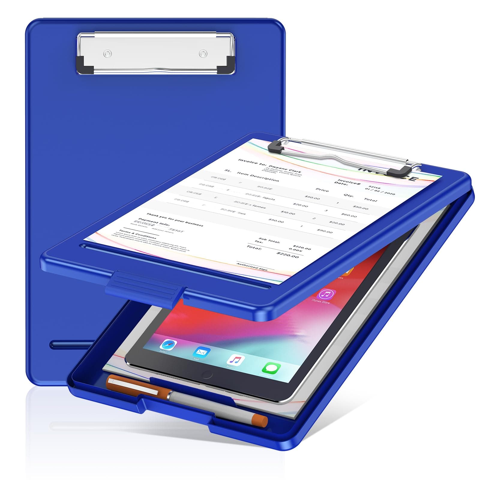 SUNNYCLIP Plastic Storage Clipboard Post-Consumer