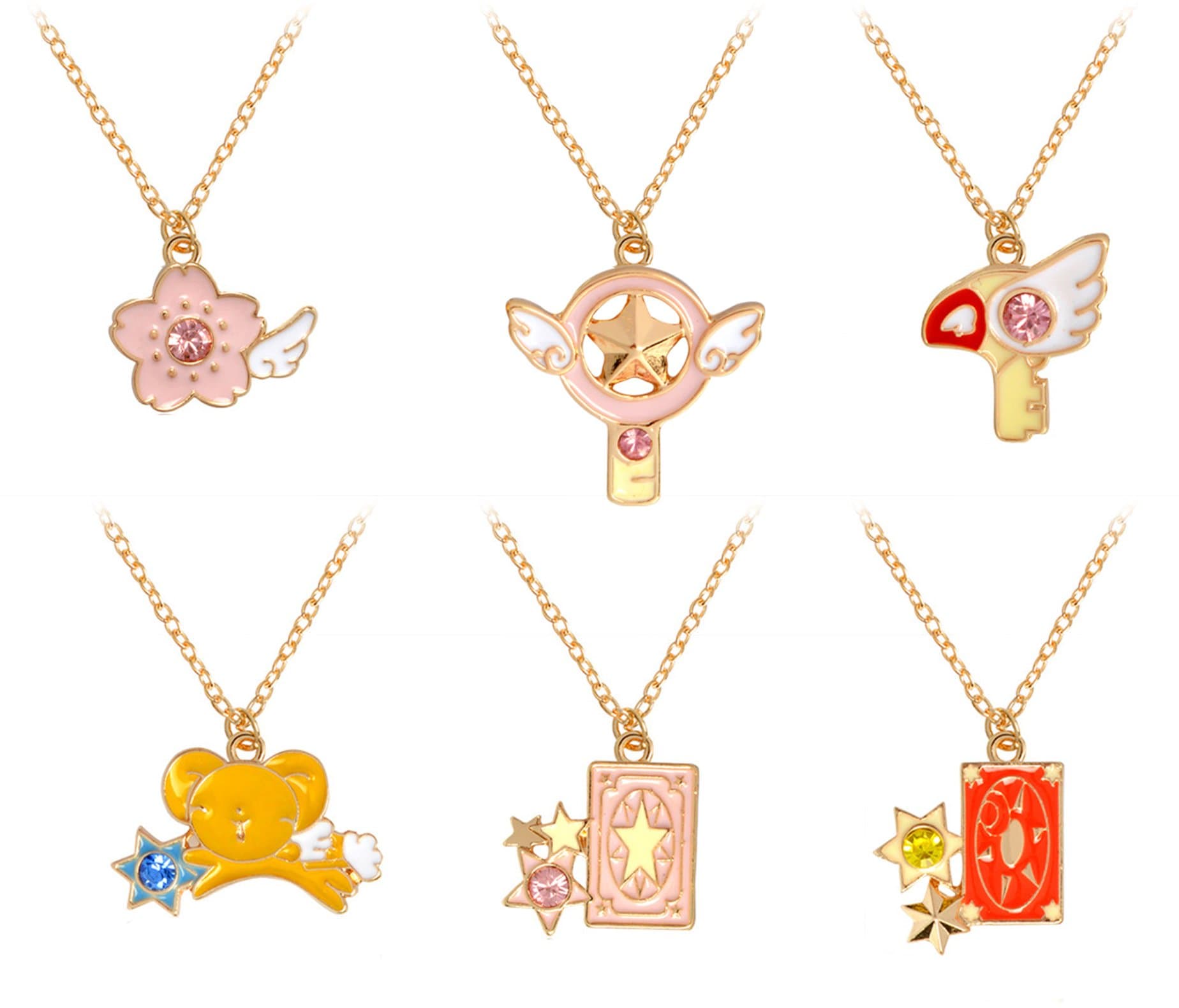 Cardcaptor Sakura Charm Necklace (All 6)