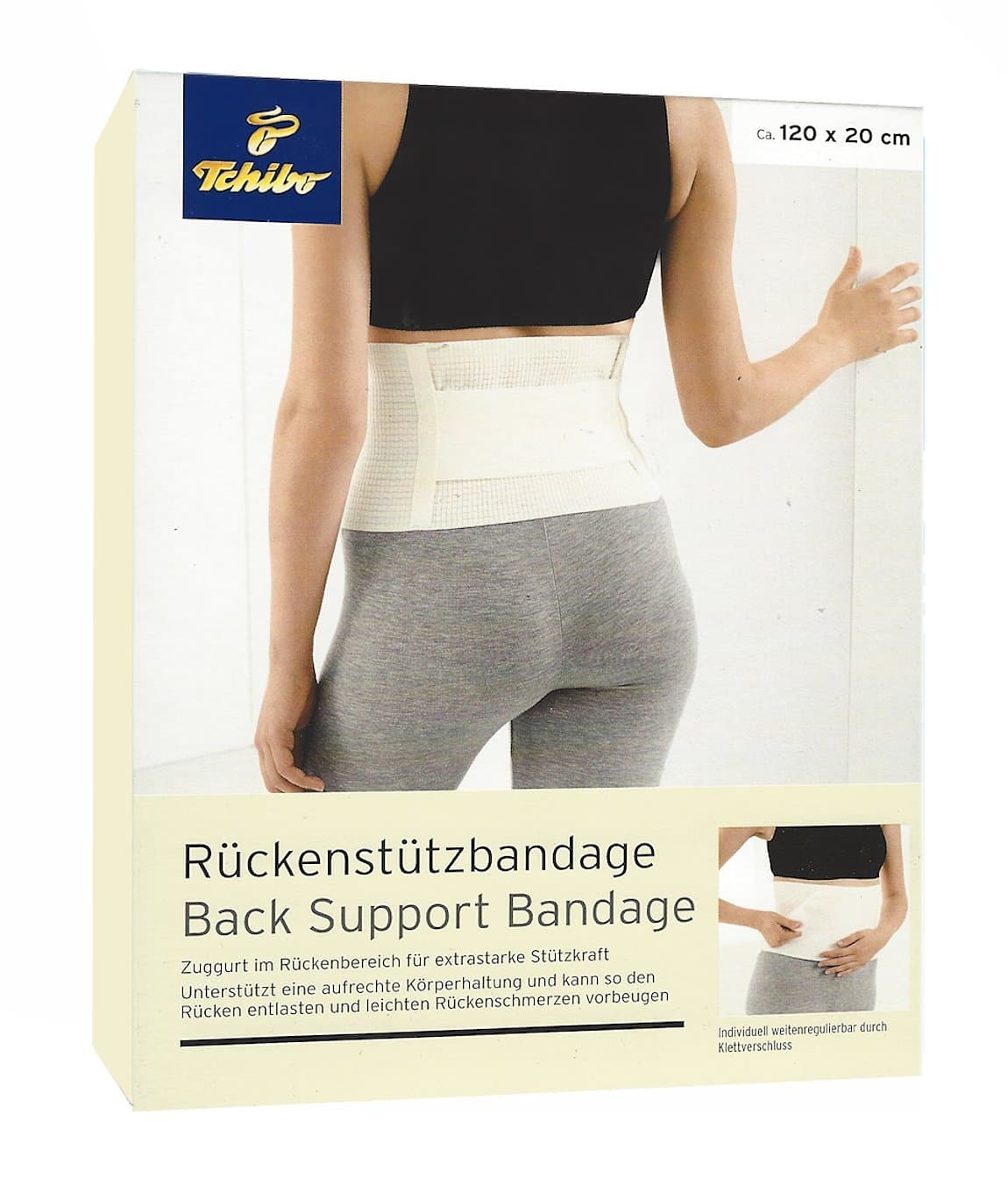 TCM Tchibo Back Support Bandage Straight Halter Back Support Waist: 145 cm