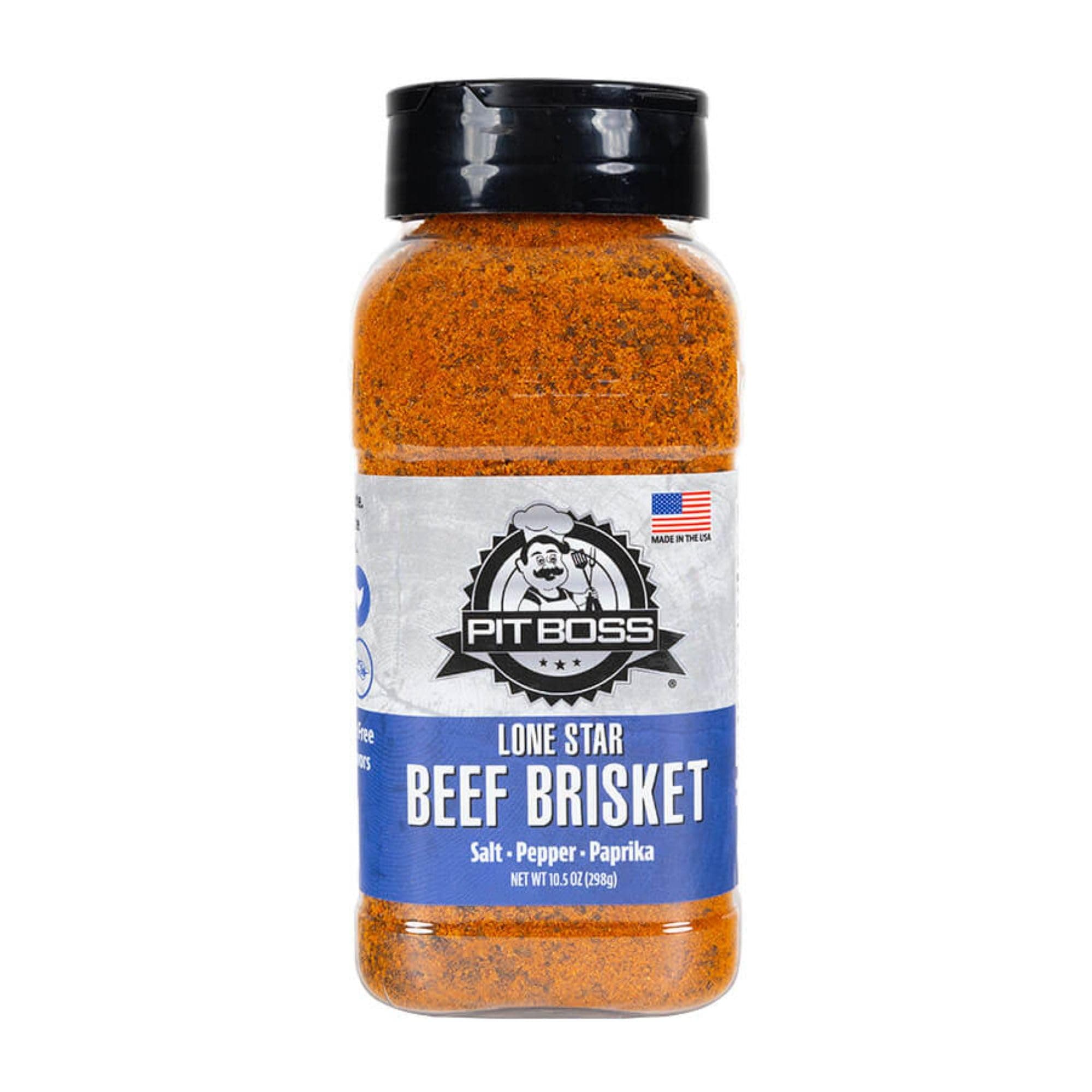 Lone Star Beef Brisket Rub | Salt Pepper Paprika Blend | Gluten Free, Preservative Free, No MSG, No Artificial Flavors
