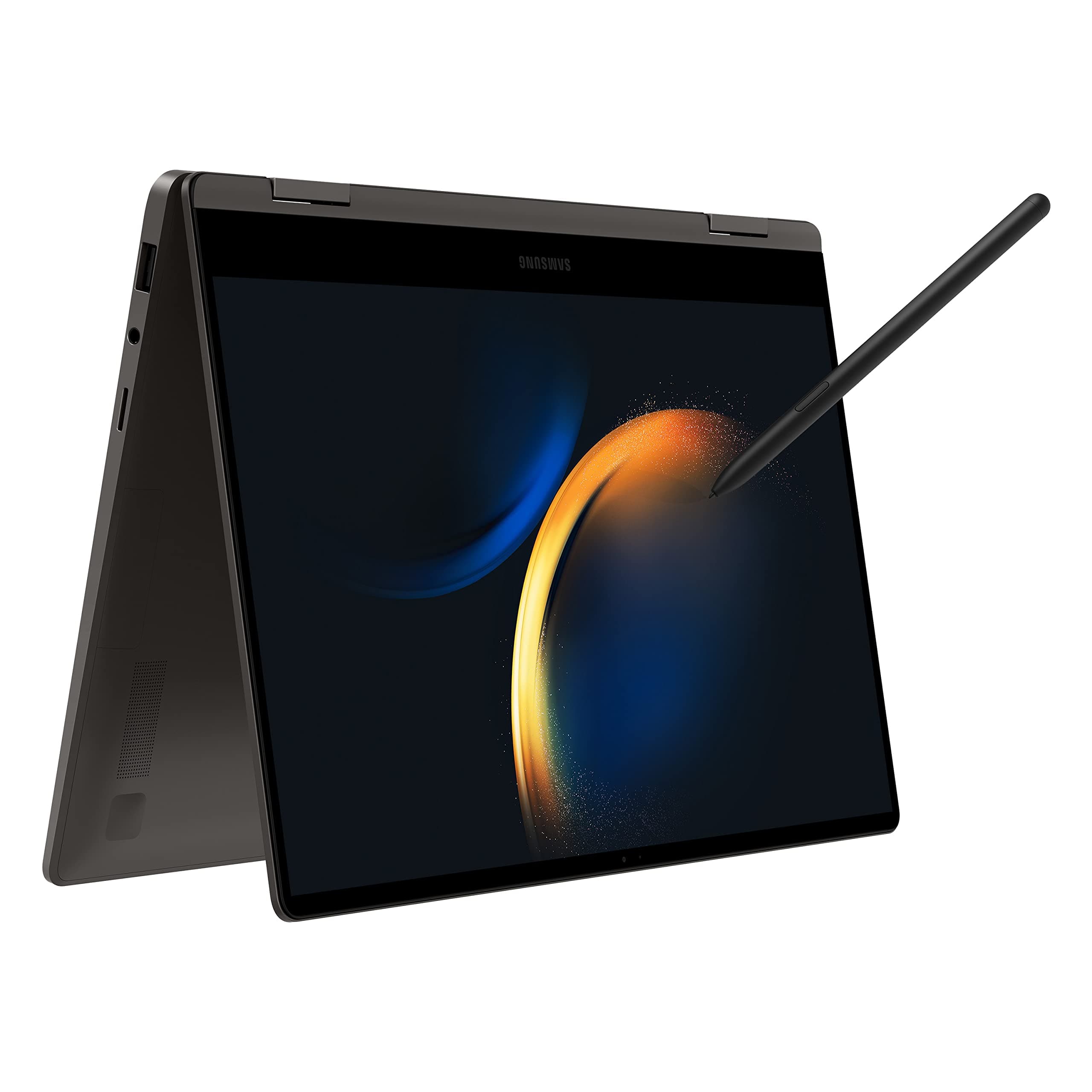 Samsung Galaxy Book3 360 Intel 13th Gen i7 EvoTM 33.78cm(13.3") Super Amoled 2-in-1 Touchscreen Laptop (16 GB/512GB SSD/Windows11/MSOffice/BacklitKB/Fingerprint Sensor/Graphite/1.16Kg), NP730QFG-KA1IN