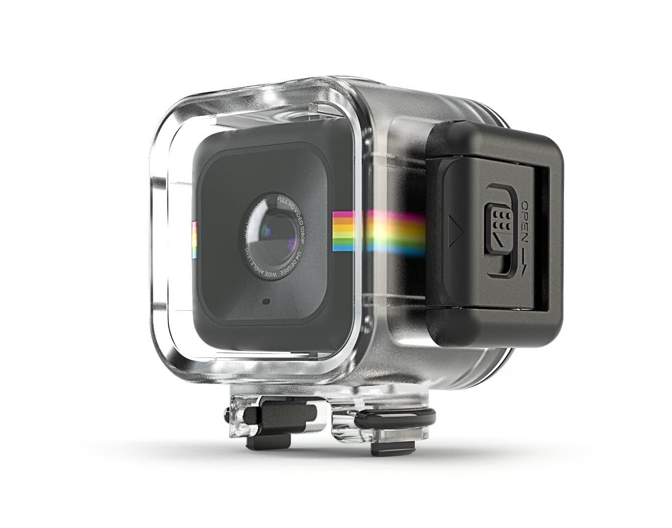 Waterproof Shockproof Case for the Polaroid CUBE, CUBE+ HD Action Lifestyle Camera - Connects to All Mounts in CUBE Series
