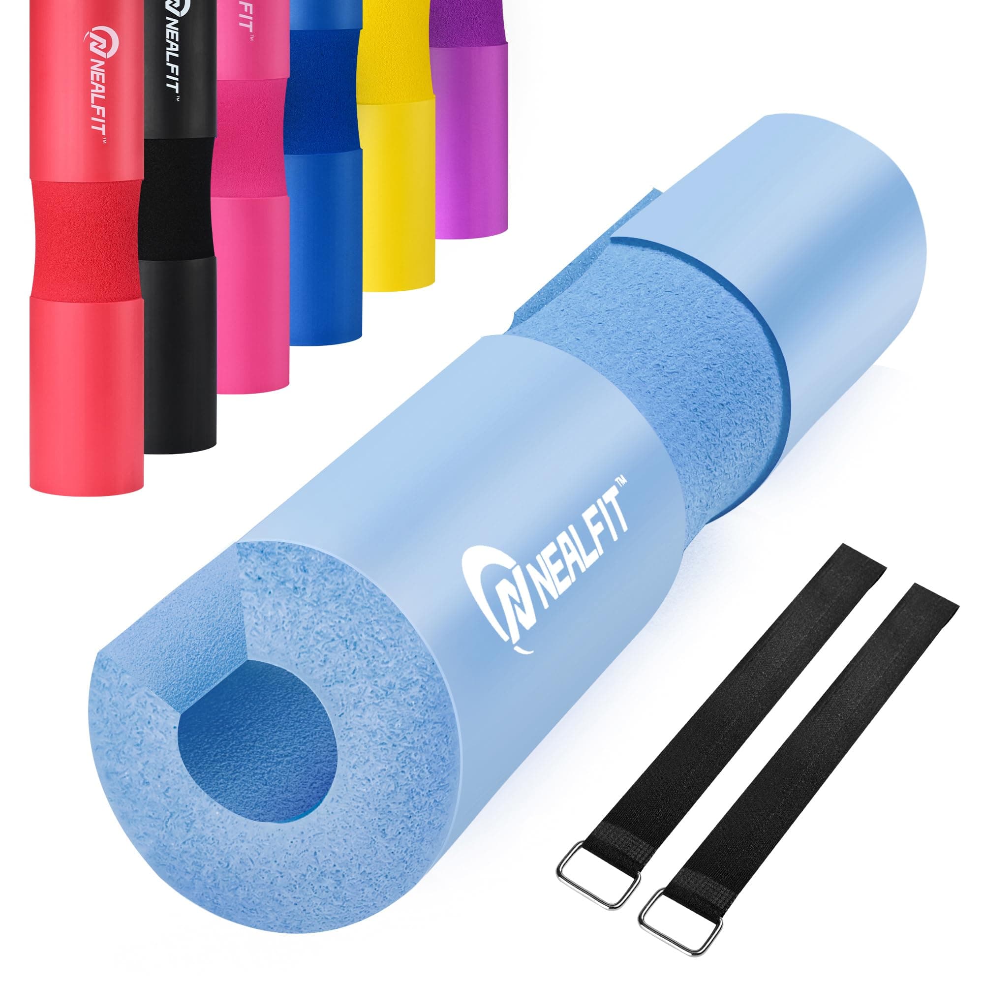 Barbell Pad Squat Pad for Squats—Squat Bar Pad—Great for Weightlifting,Lunges and Hip Thrusts—Foam Sponge Pad—Fit Standard and Olympic Bars Perfectly