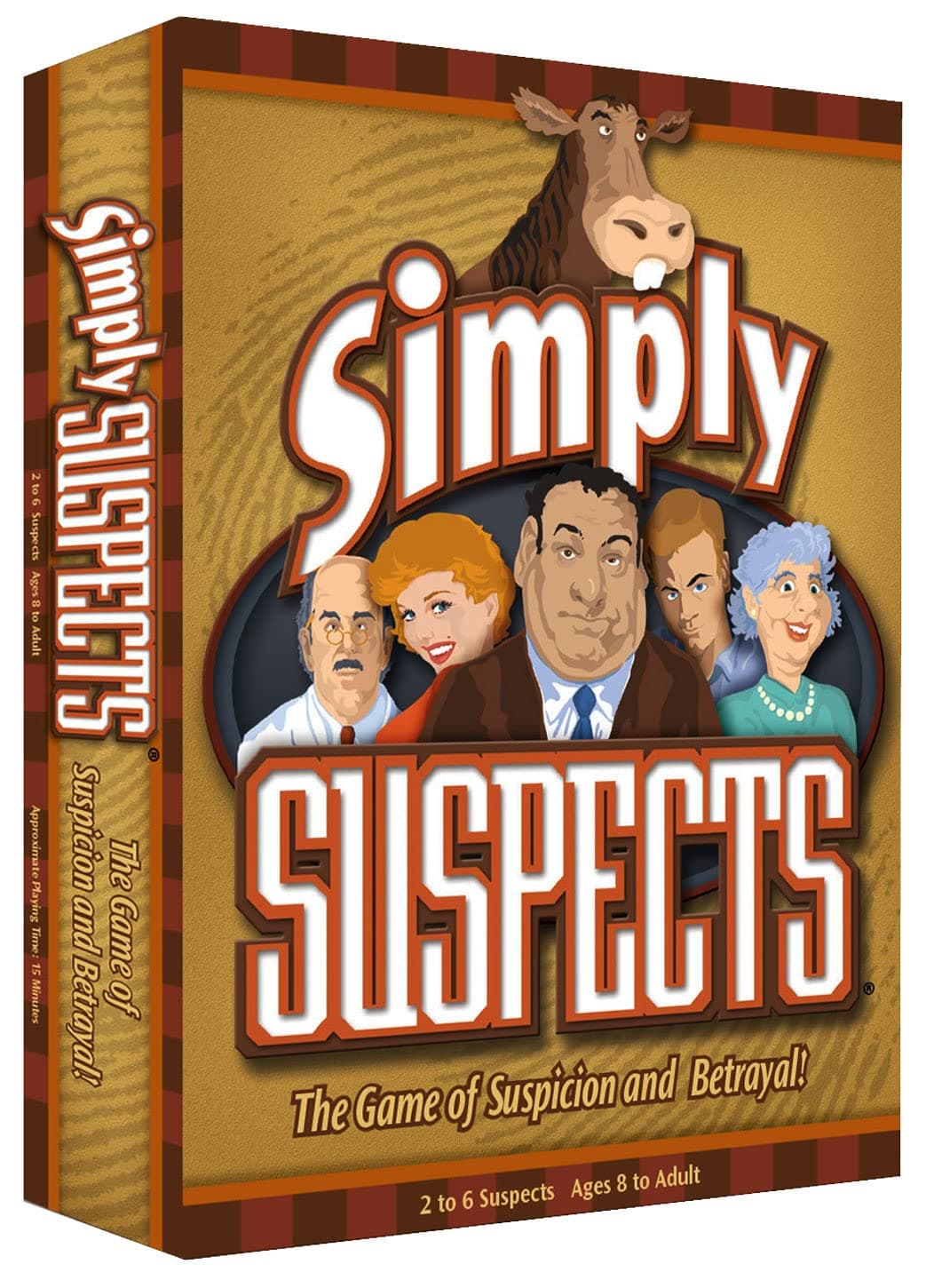 Simply Suspects - The Game of Suspicion & Betrayal - Fast-Paced Hidden Identity Detective Board Game - Family Fun for Ages 8+ 2-6 Players