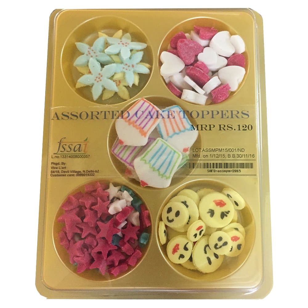 Saby Foodcake Decoration Assorted 5 in 1 Multipack, 39g