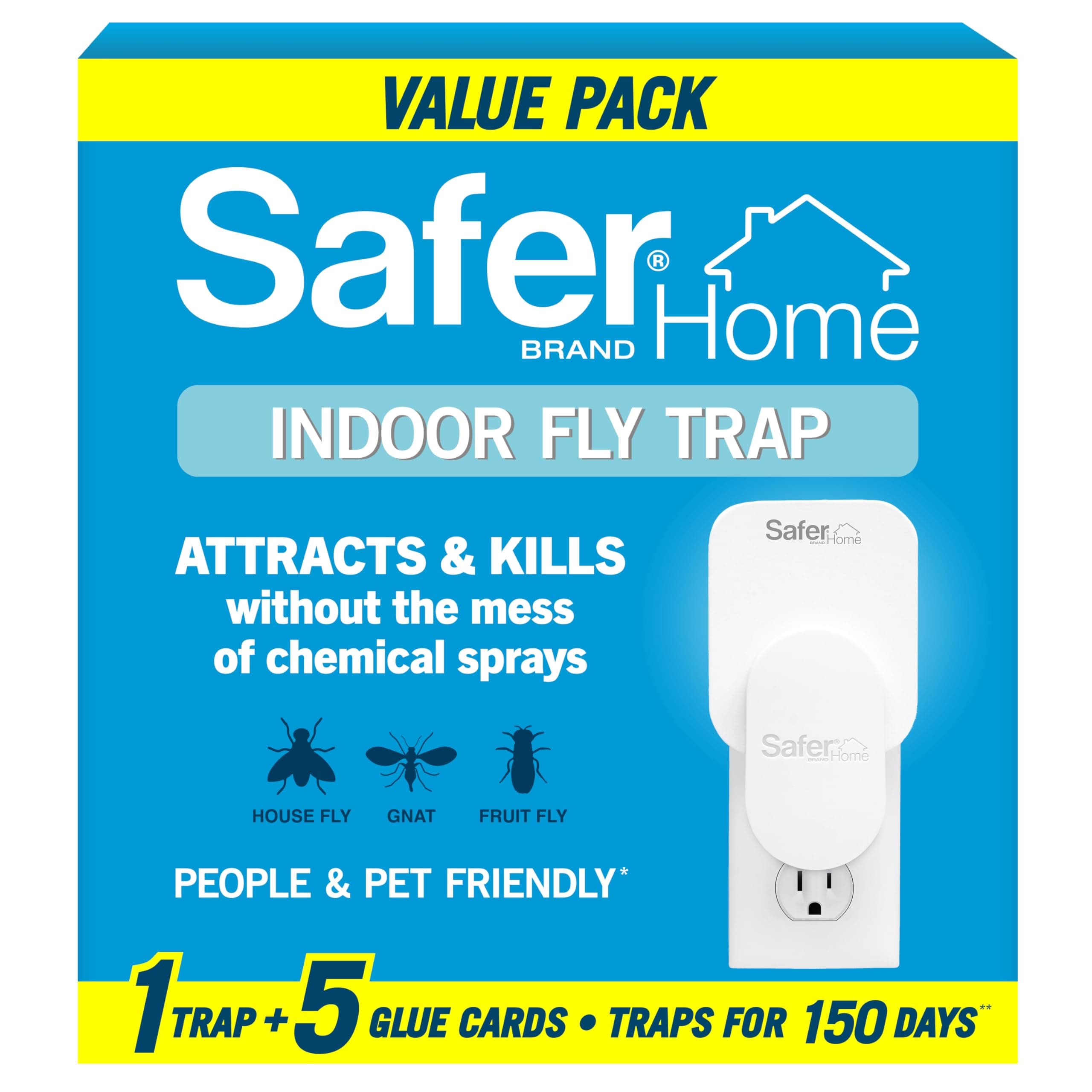 Safer Brand Home Indoor Plug-in Fly Traps for Flies