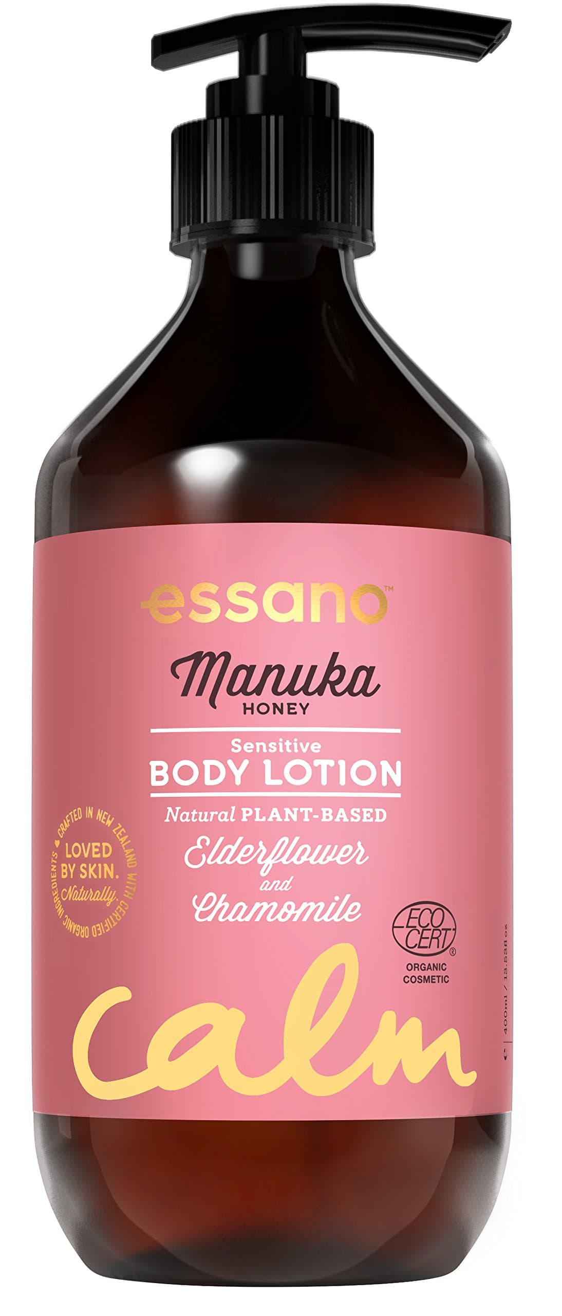 Essano Certified Organic Manuka Honey Sensitive Body Lotion, 400ml (13.5oz)
