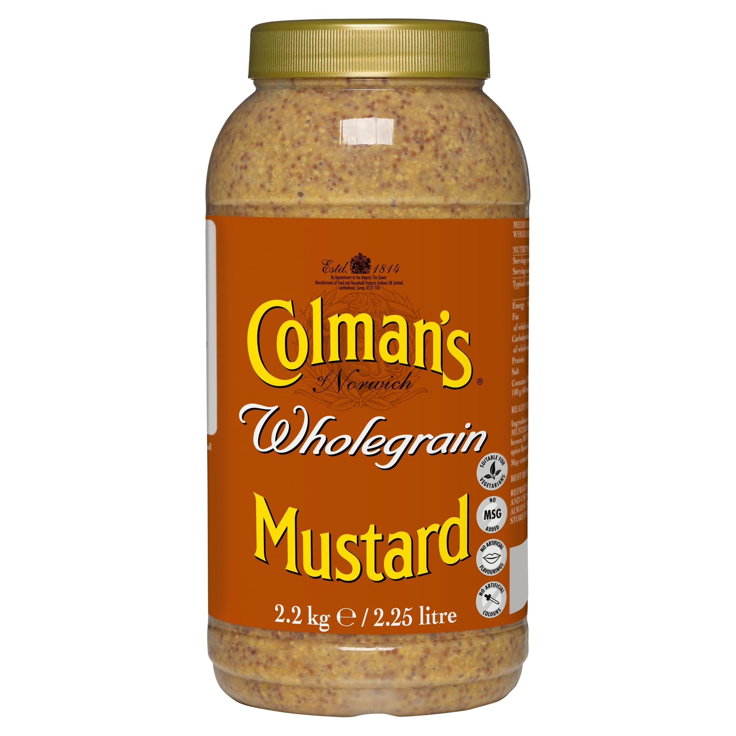 Colman's Wholegrain Mustard 2.25 Litre