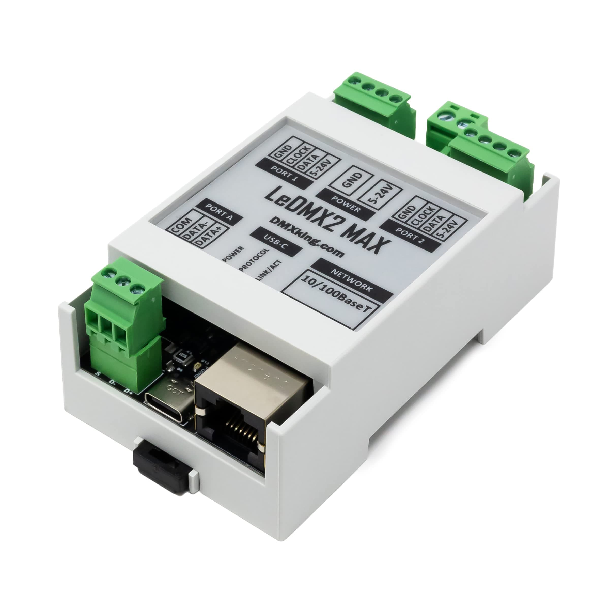 DMXking LeDMX2 MAX smart pixel controller/driver WS2811, etc (5-24V)