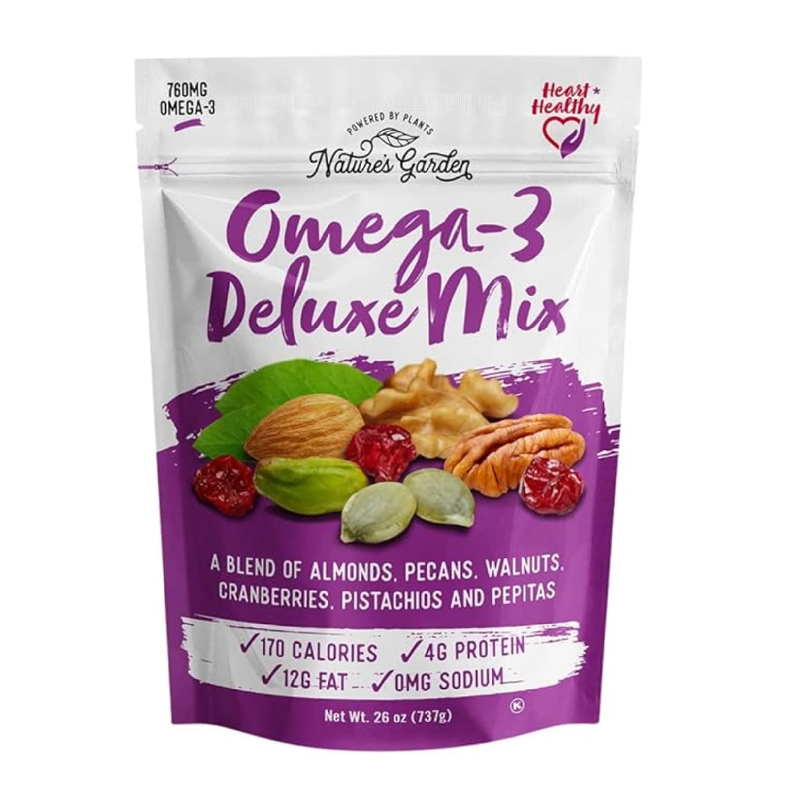 Nature's Garden Omega-3 Deluxe Nut Mix (26oz)