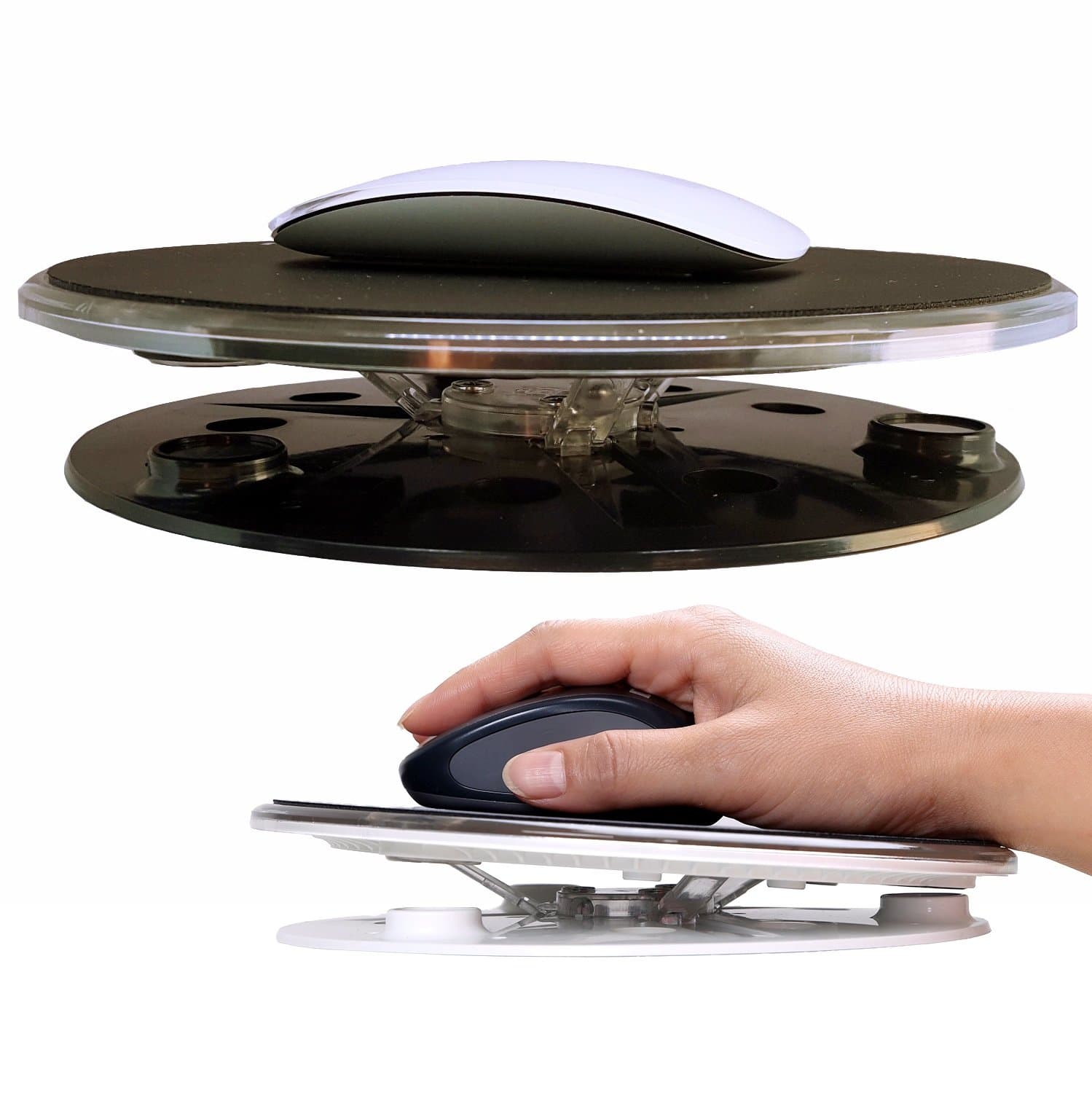 Neody Magnet Raised Wrist Rest Floating Mouse Pad - Powerful Levitation Wrist Support Mousepad For Carpal Tunnel Pain Relief