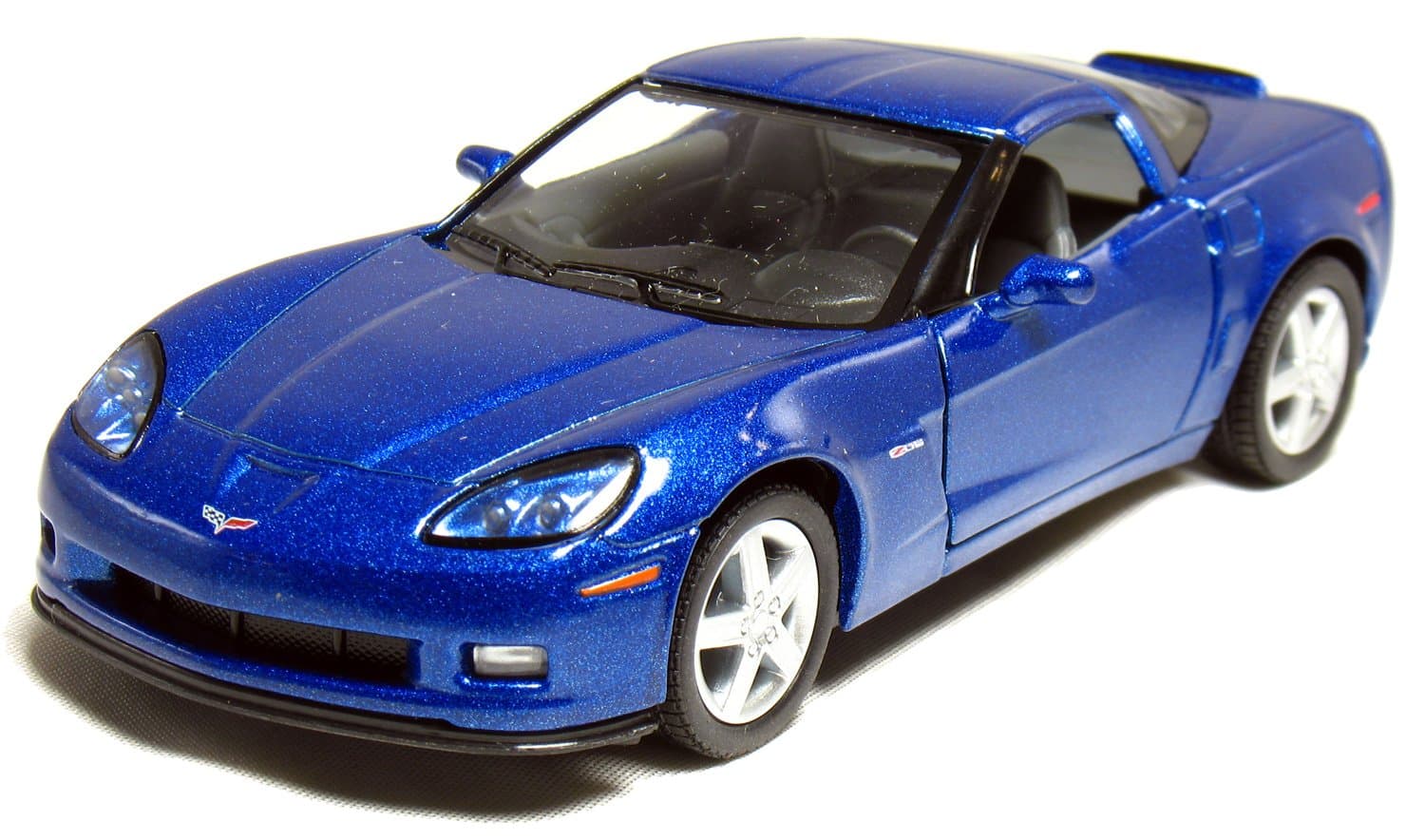 2007 Corvette Z06 5inch 1:36 Scale 5 Inch Die Cast Metal Model American Muscle Toy Car. Pullback Action Blue
