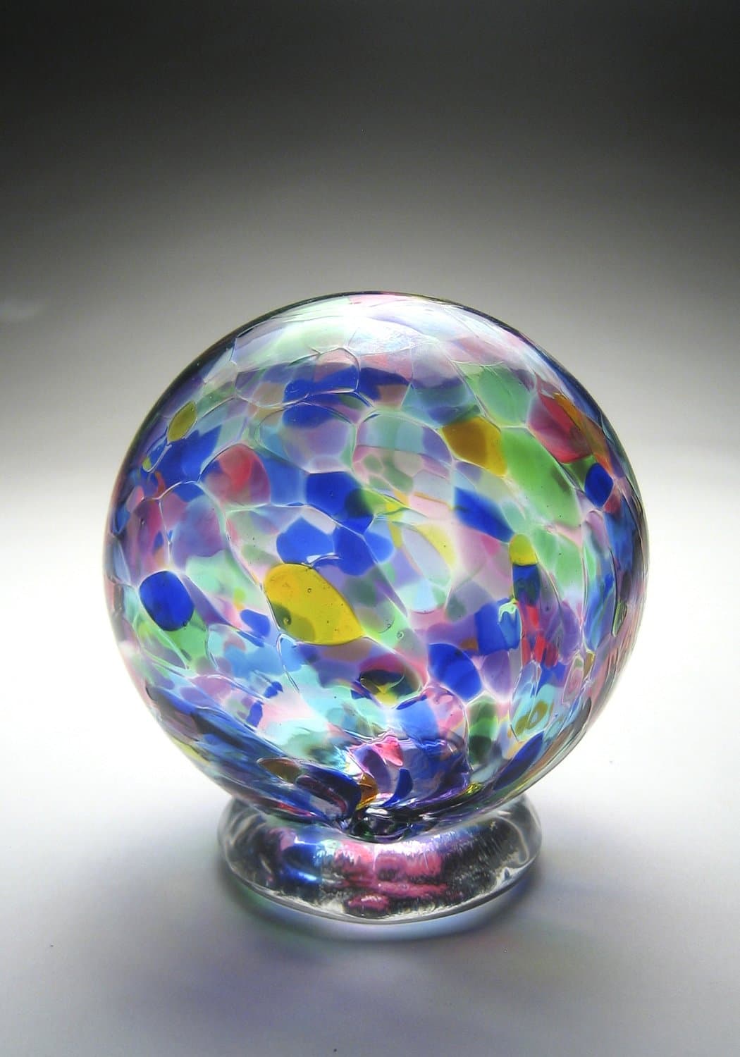 Handblown Wishing and Gratitude Globe (Confetti Mix)
