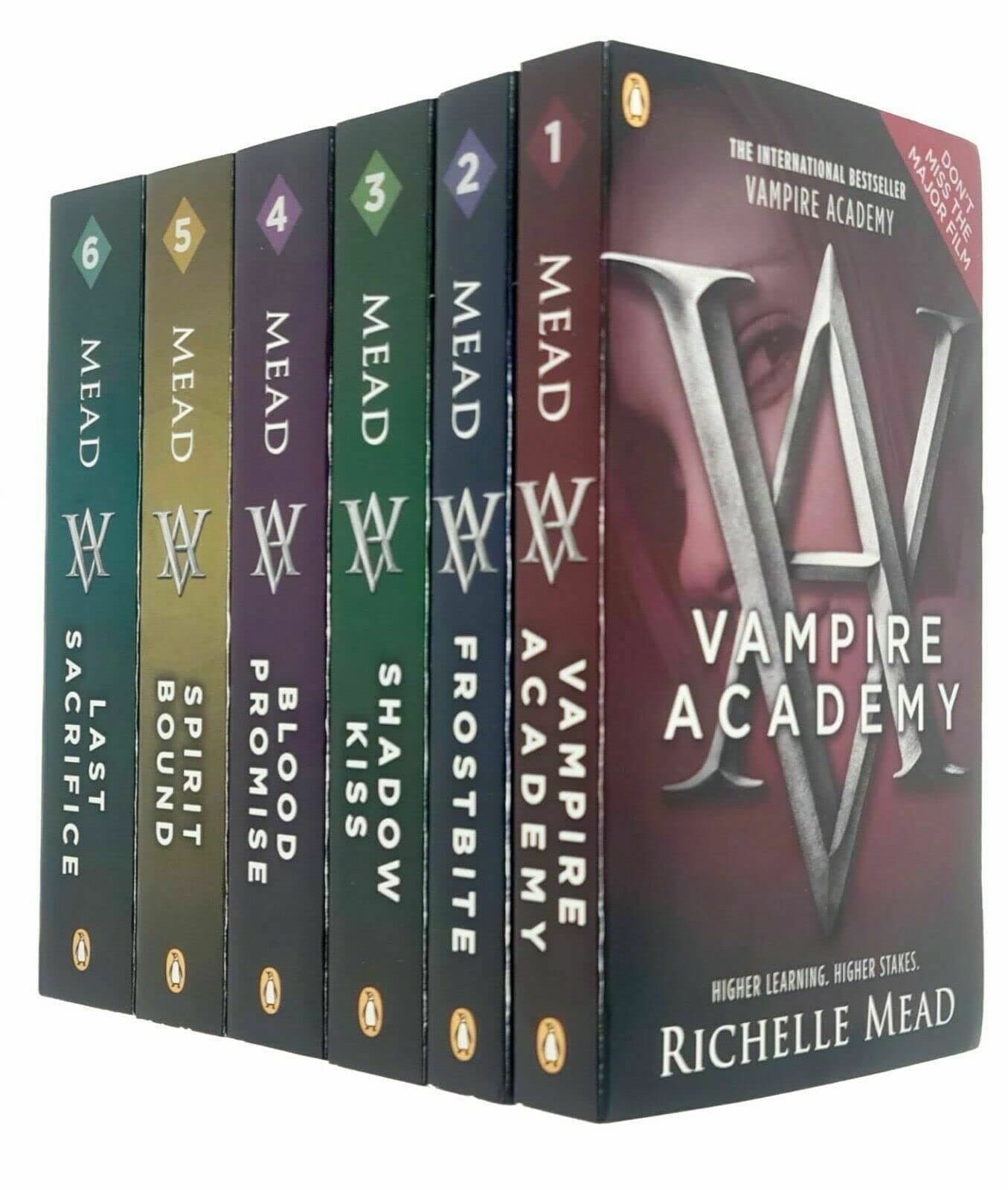Vampire Academy Series Books 1 - 6 Collection Set by Richelle Mead (Vampire Academy, Frostbite, Shadow Kiss, Blood Promise, Spirit Bound & Last Sacrifice) Paperback – January 1, 2019