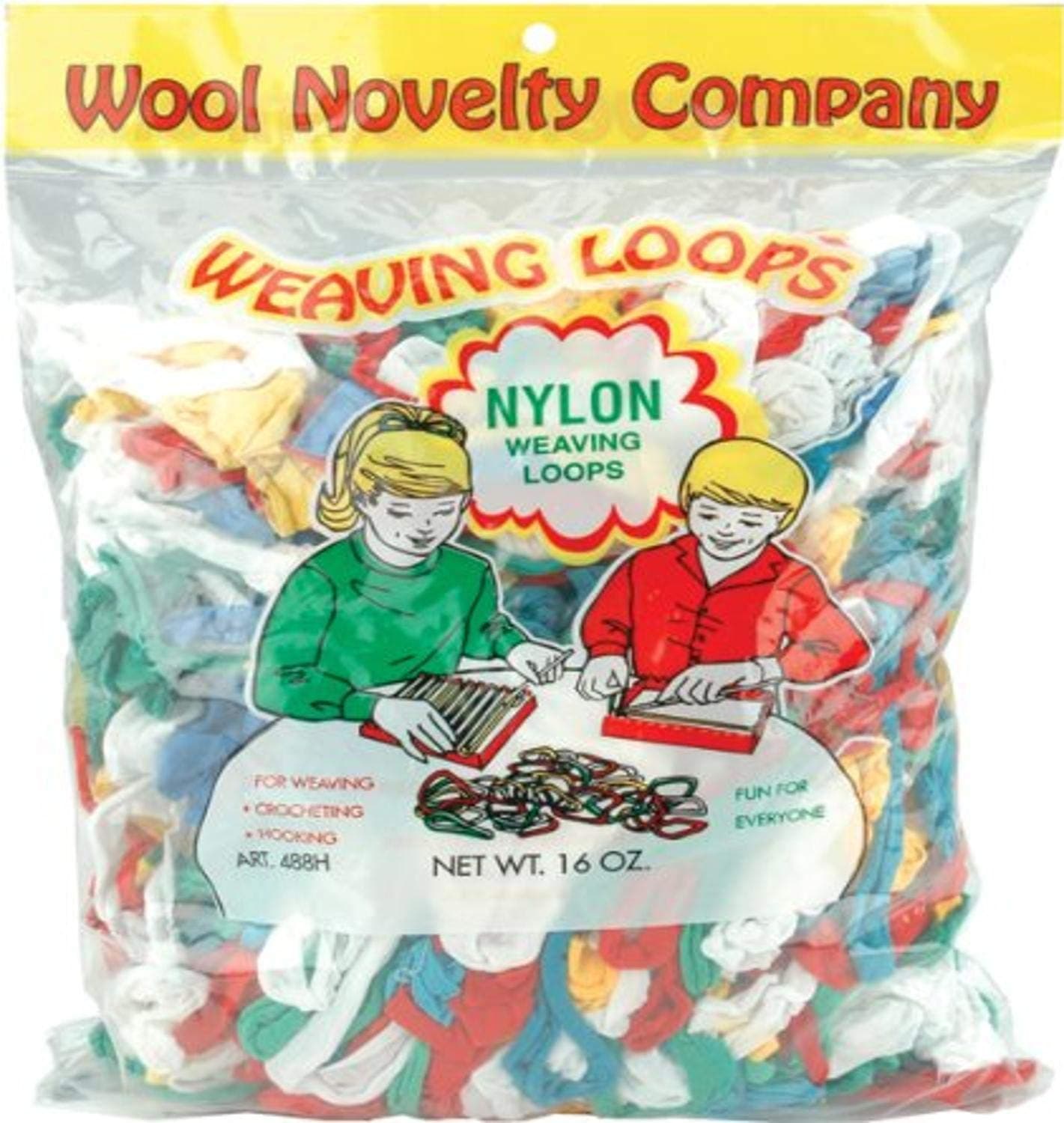 Wool Novelty Nylon Weaving Loops 16 Oz-Assorted