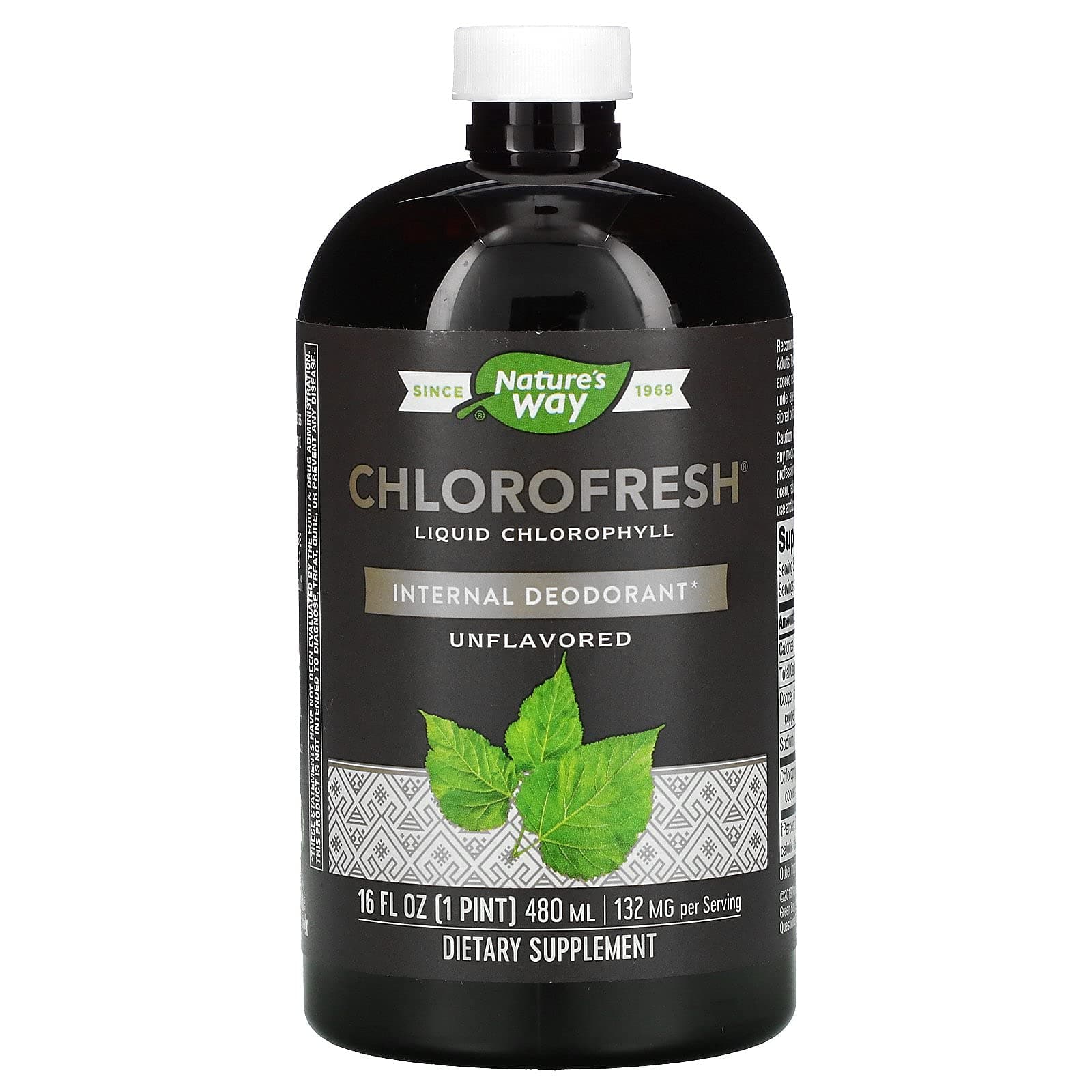 Nature's Way Chlorofresh Liquid Chlorophyll Internal Deodorant, unflavored 16 oz