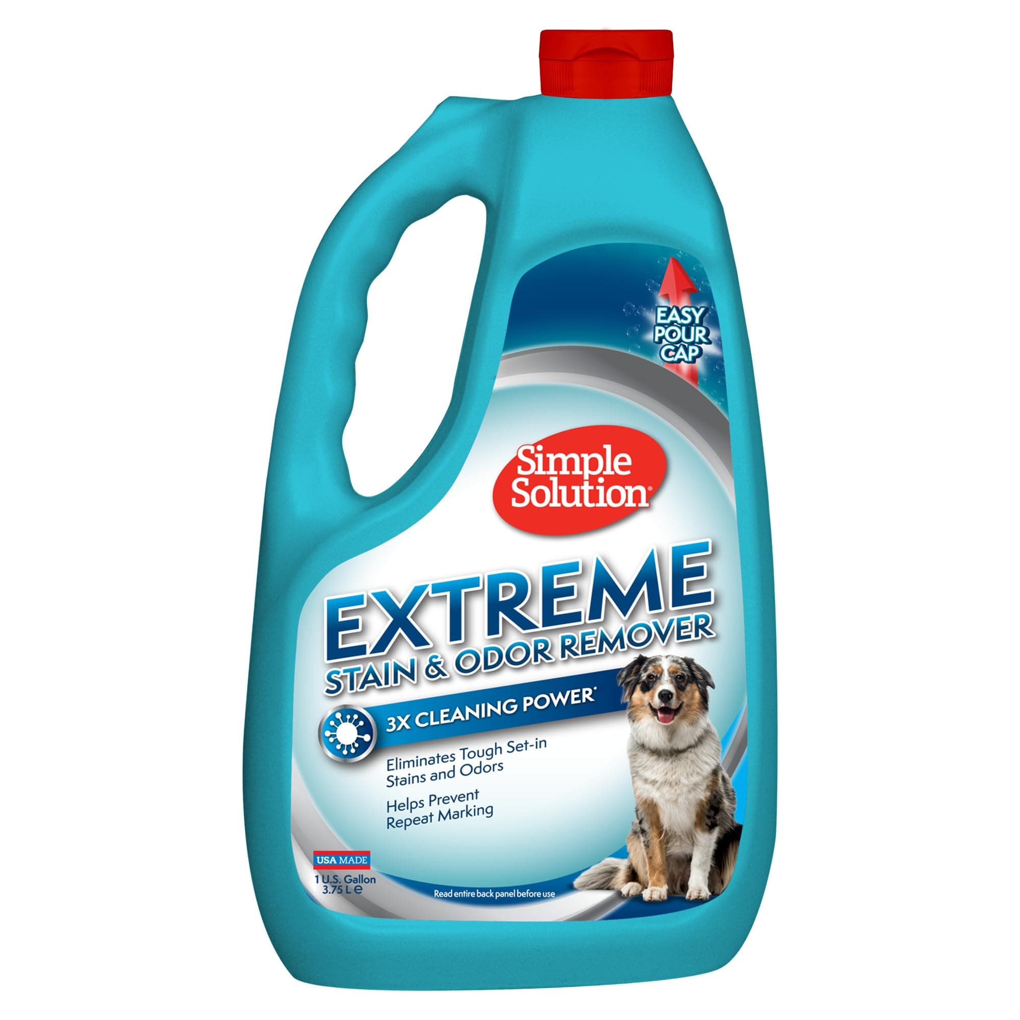 Extreme Pet Stain and Odor Remover | Enzymatic Cleaner with 3X Pro-Bacteria Cleaning Power | 1 Gallon, 128 Fl Oz (Pack of 1)