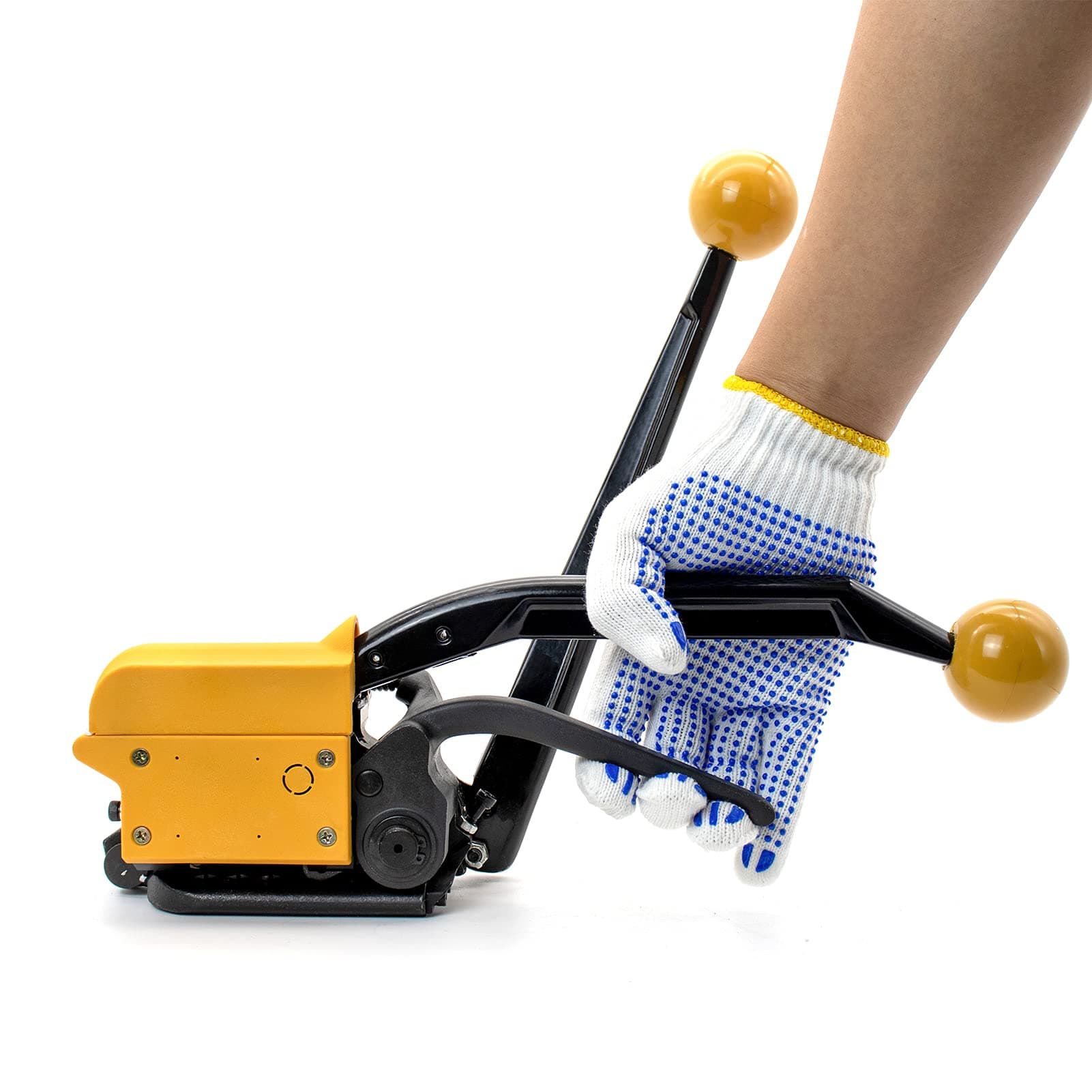 Steel Strapping Tool A333 Stainless Manual Belt Packaging Banding Machine Metal Free Buckle Packing for Width 1/2" 5/8" 3/4" Sealless Combination Tools