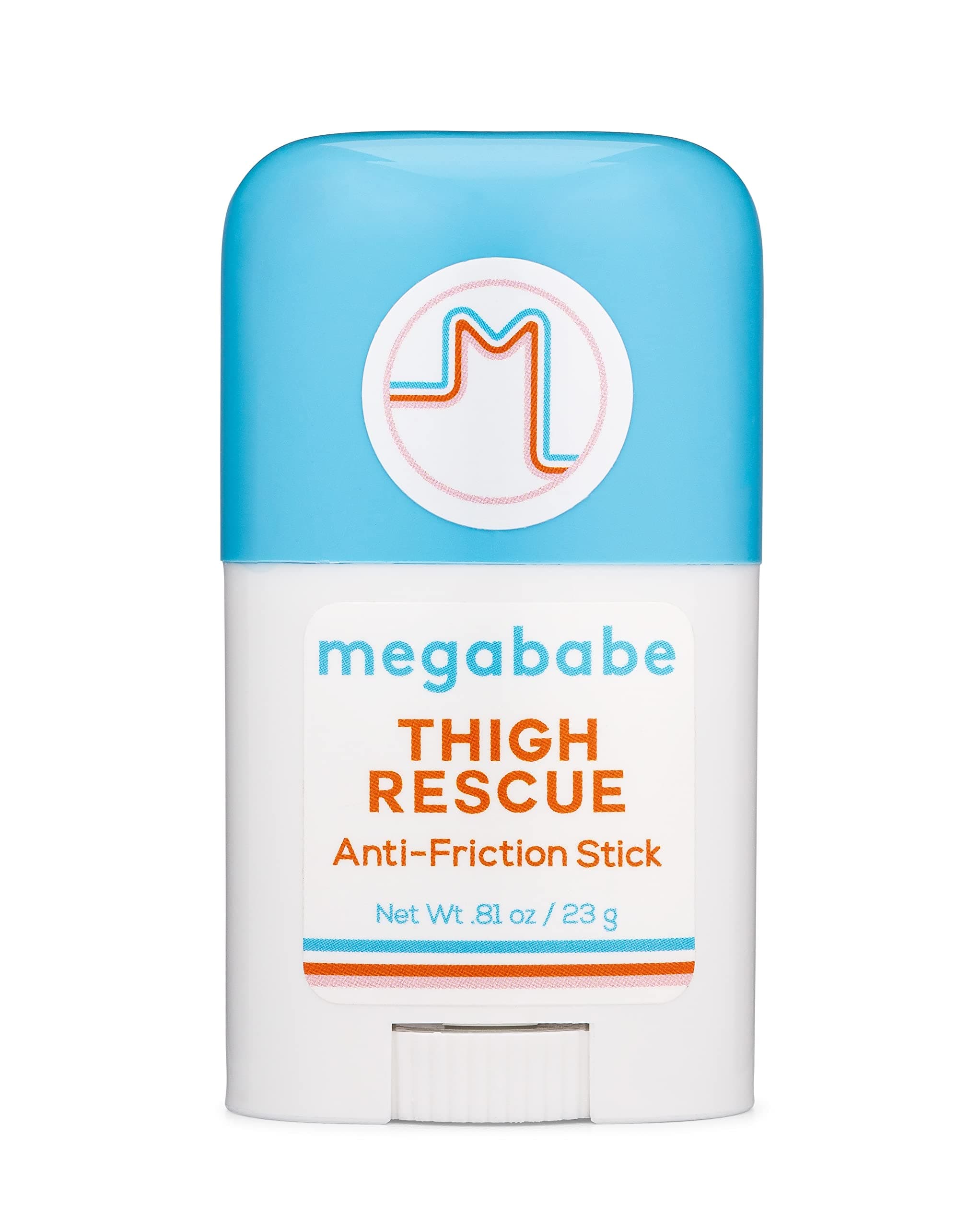 Megababe Thigh Rescue Anti-Chafe Stick Mini | Travel size, great for on-the-go | Prevents skin chafe & irritation | Thighs, arms, bra-lines & more