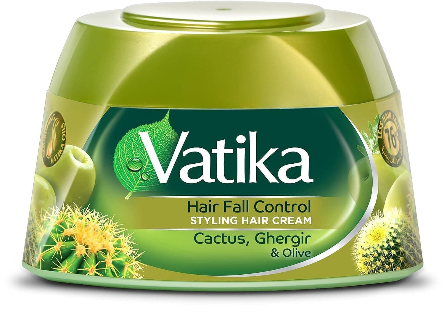 Vatika Naturals Anti-Hair Fall Conditioner Cream - Enriched With Ghergir, Cactus & Olive - Strengthens & Nourishes Weak Hair - 140 ml