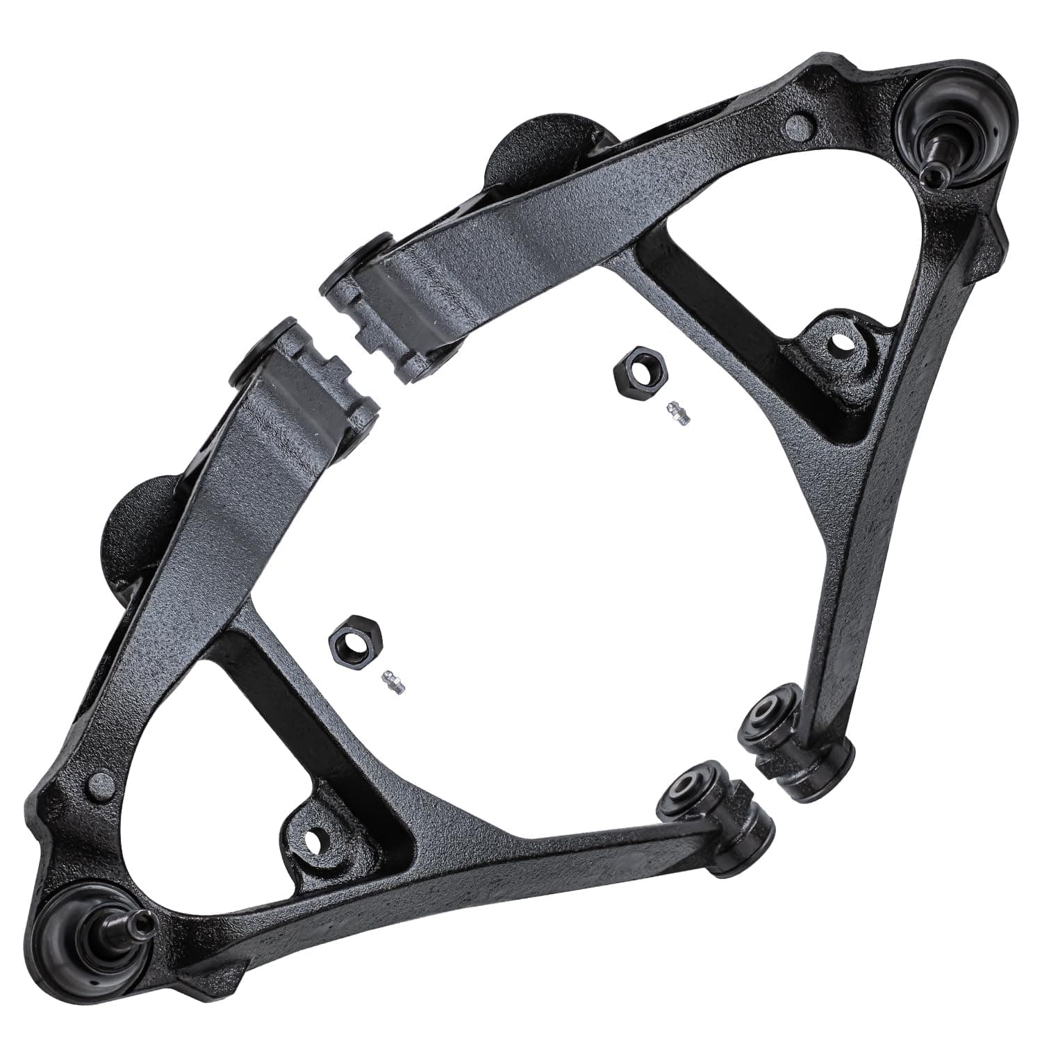 Detroit Axle - Lower Driver & Passenger Side Complete Control Arm & Ball Joint Assembly for Torsion Bar Suspension Only 10-Year Warranty.