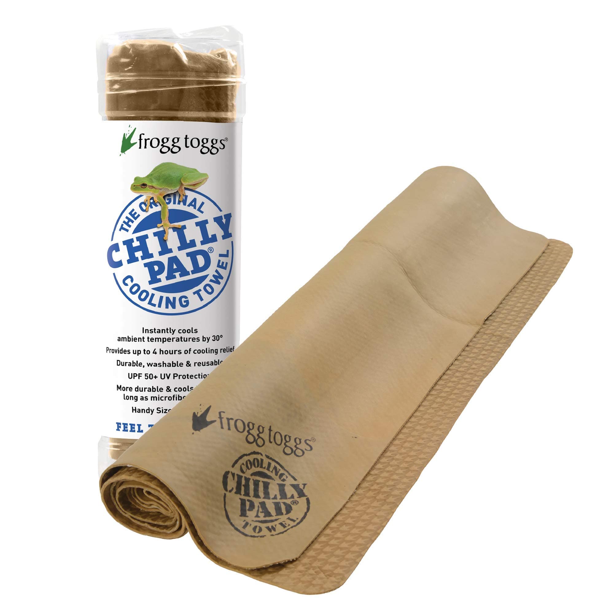 FROGG TOGGS Chilly Pad, Instant Cooling Towel, long lasting, reusable, Sports and Outdoors Neck Towel 33x13