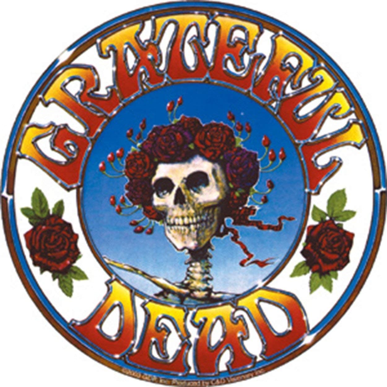 Licenses Products Grateful Dead Skull and Roses Sticker