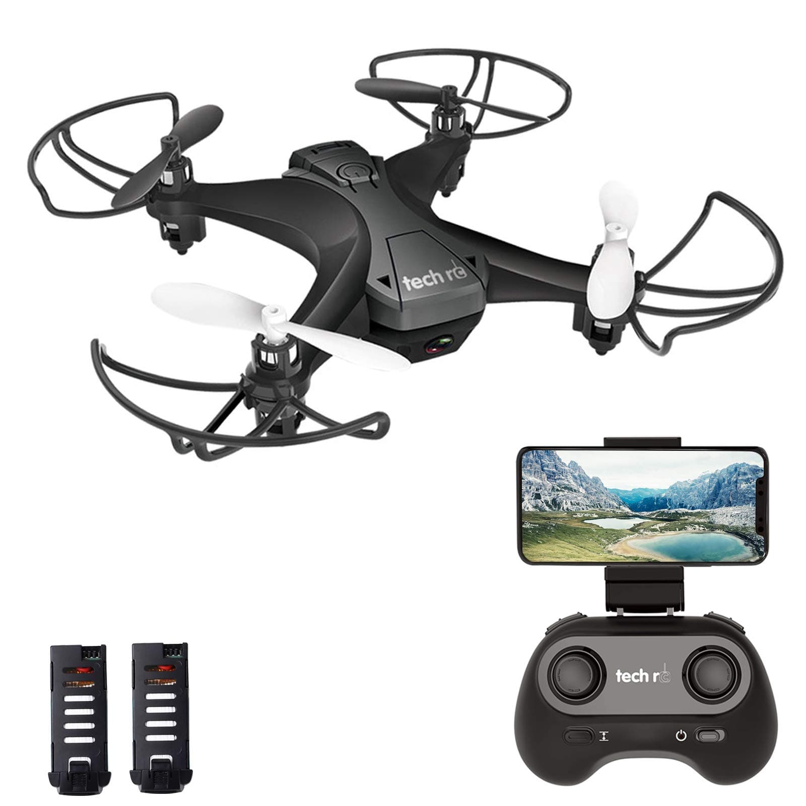 Mini Drone with 720P HD Camera FPV WiFi RC Quadcopter Drone with 2 Batteries, 3D Flips, Headless Mode, Altitude Hold, App Control Perfect Toy Drone for Kids and Beginners