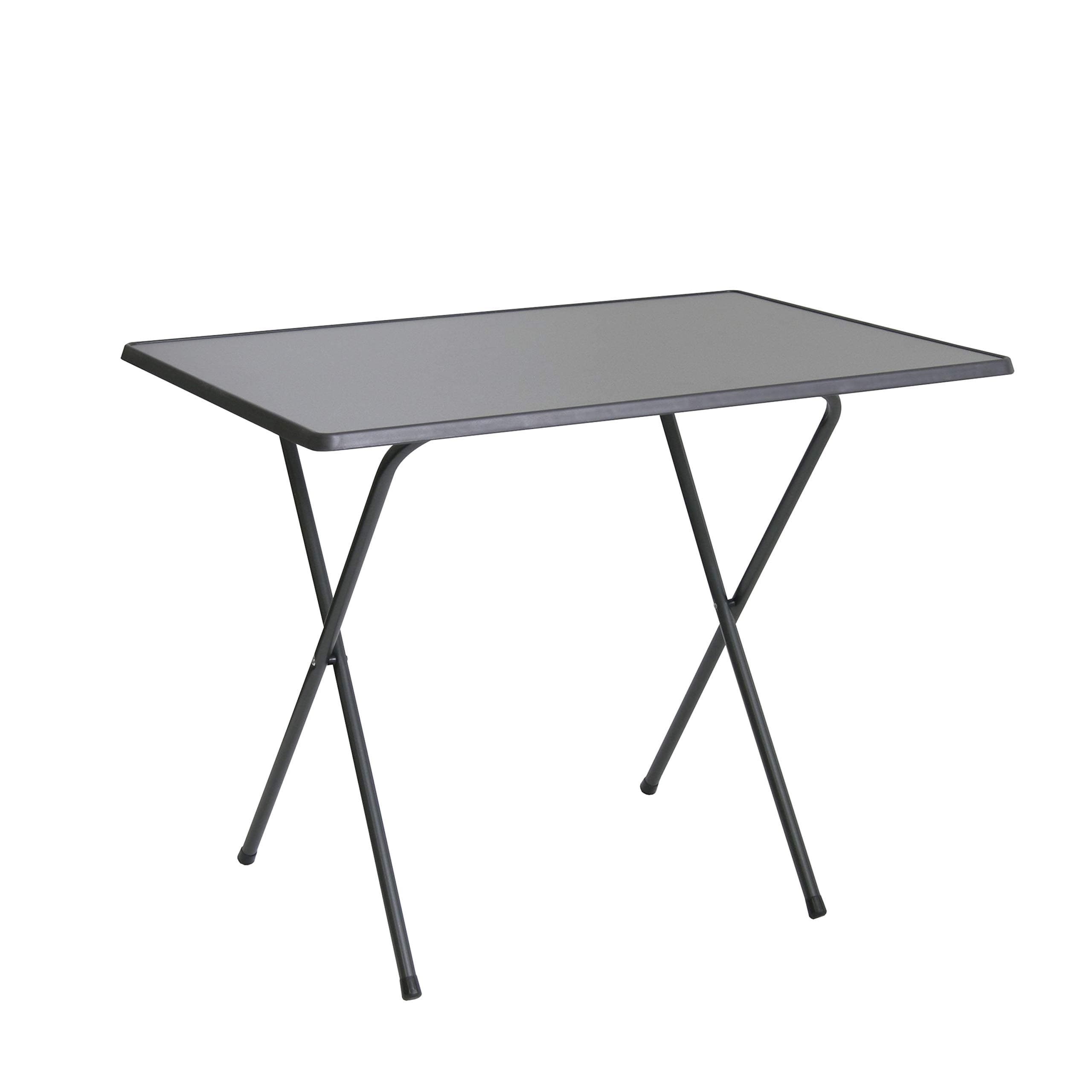 Ribelli Scissors Weatherproof Folding Table Foldable Camping Table Garden Table 60 x 80 x 64 cm Anthracite anthracite – Can be used as a side table