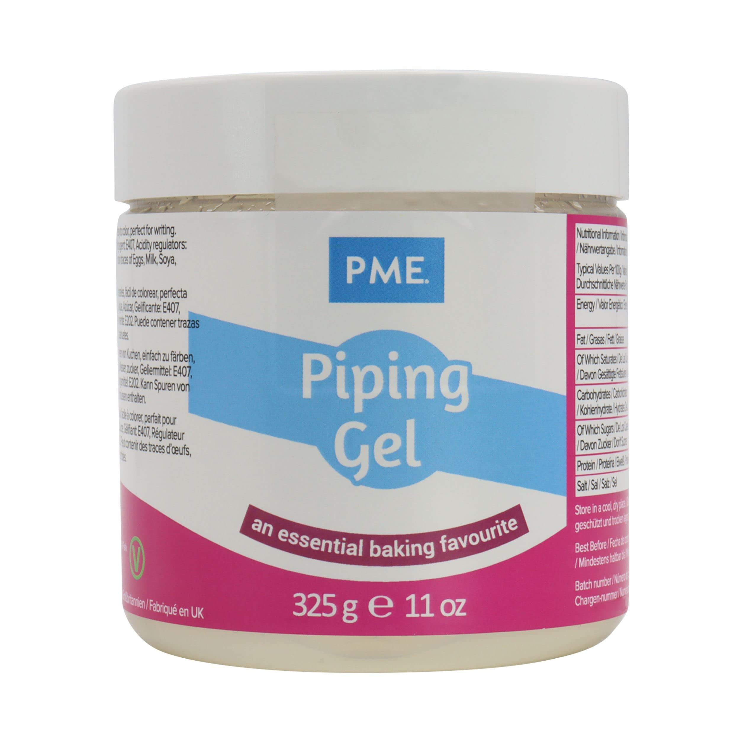 PME Sugarcraft Piping Gel - Clear - 325 mL