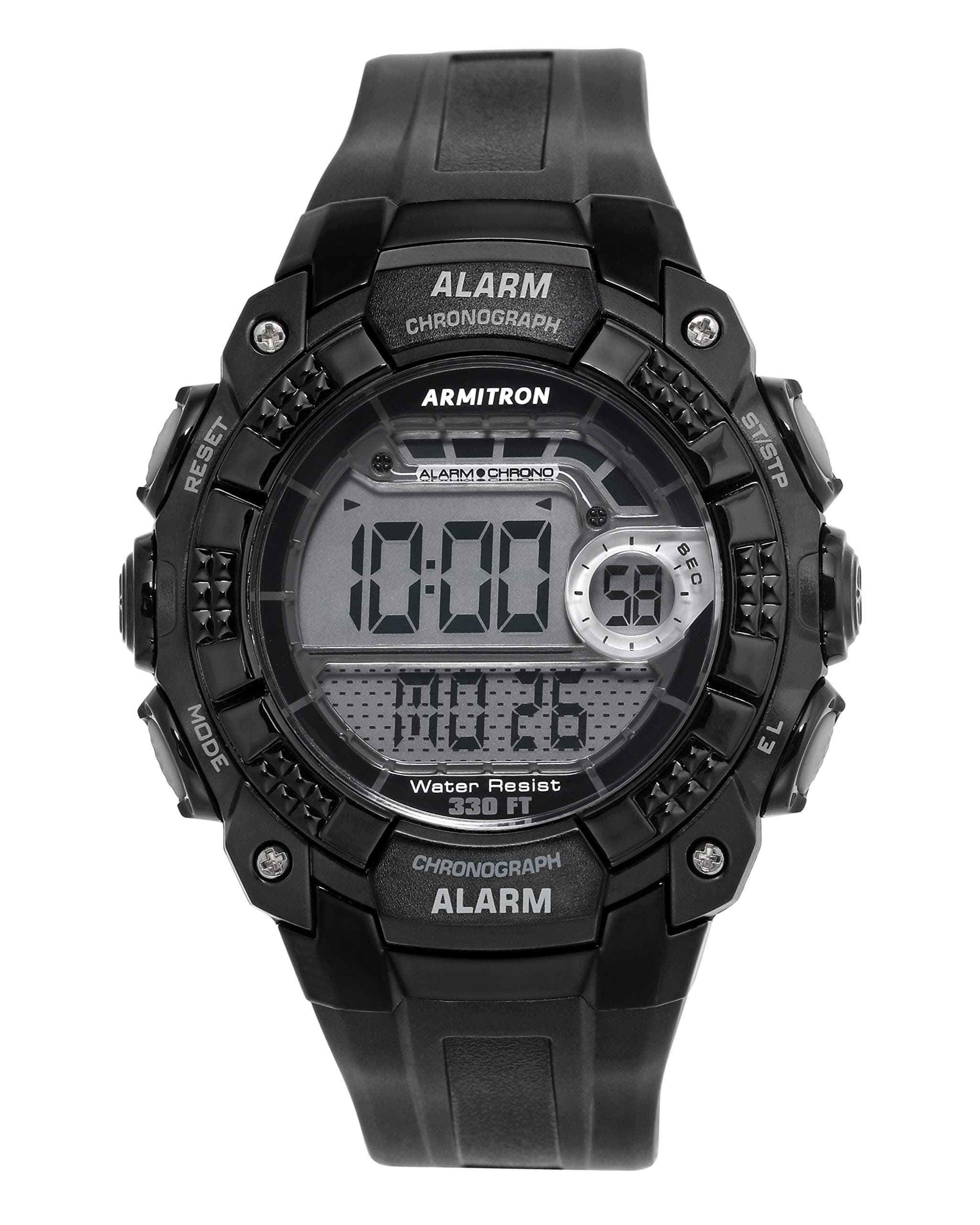 Sport Men's Digital Chronograph Resin Strap Watch