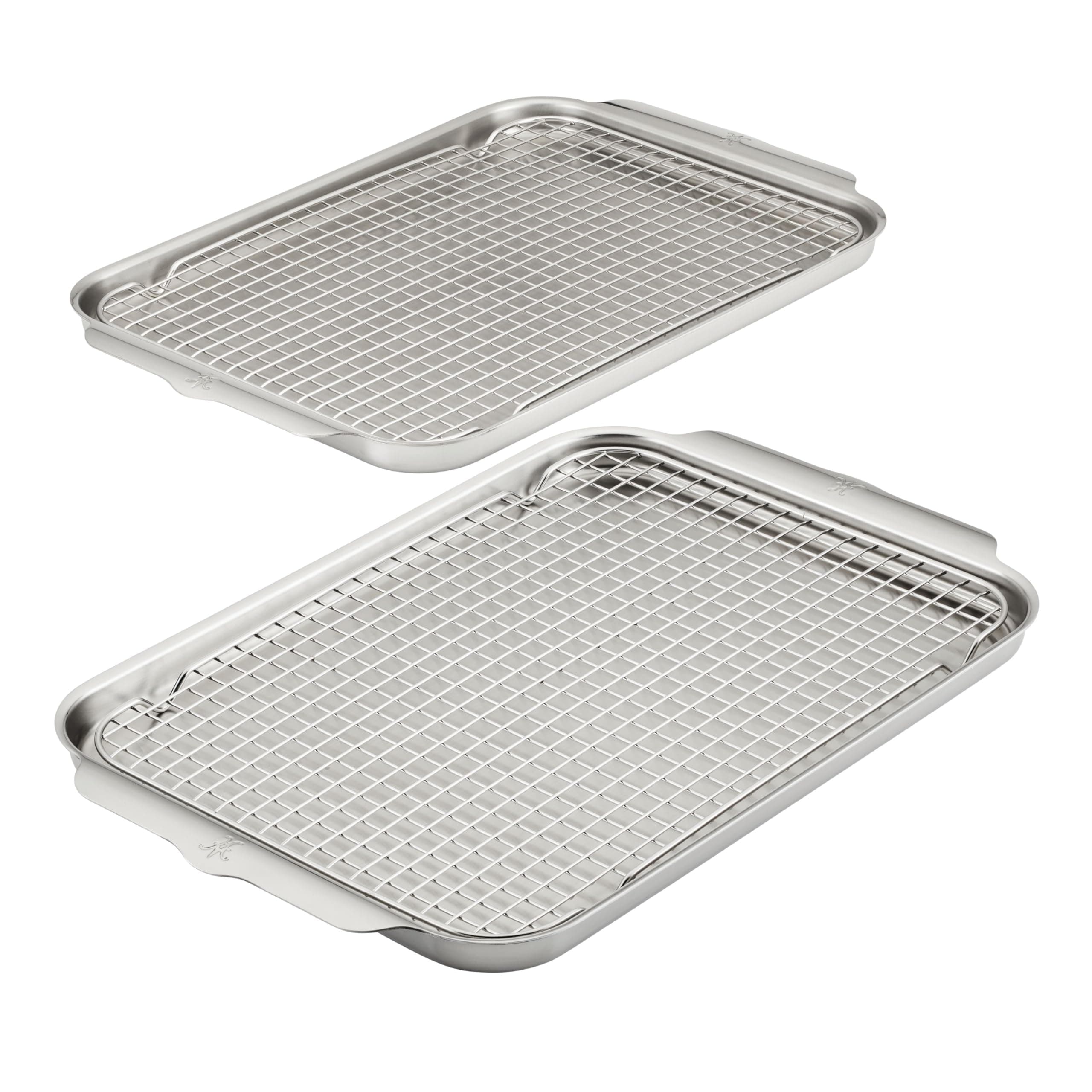 Hestan Provisions OvenBond – 4-Piece Tri-ply Sheet Pan & Stainless Steel Cooling Rack (Set of 2)